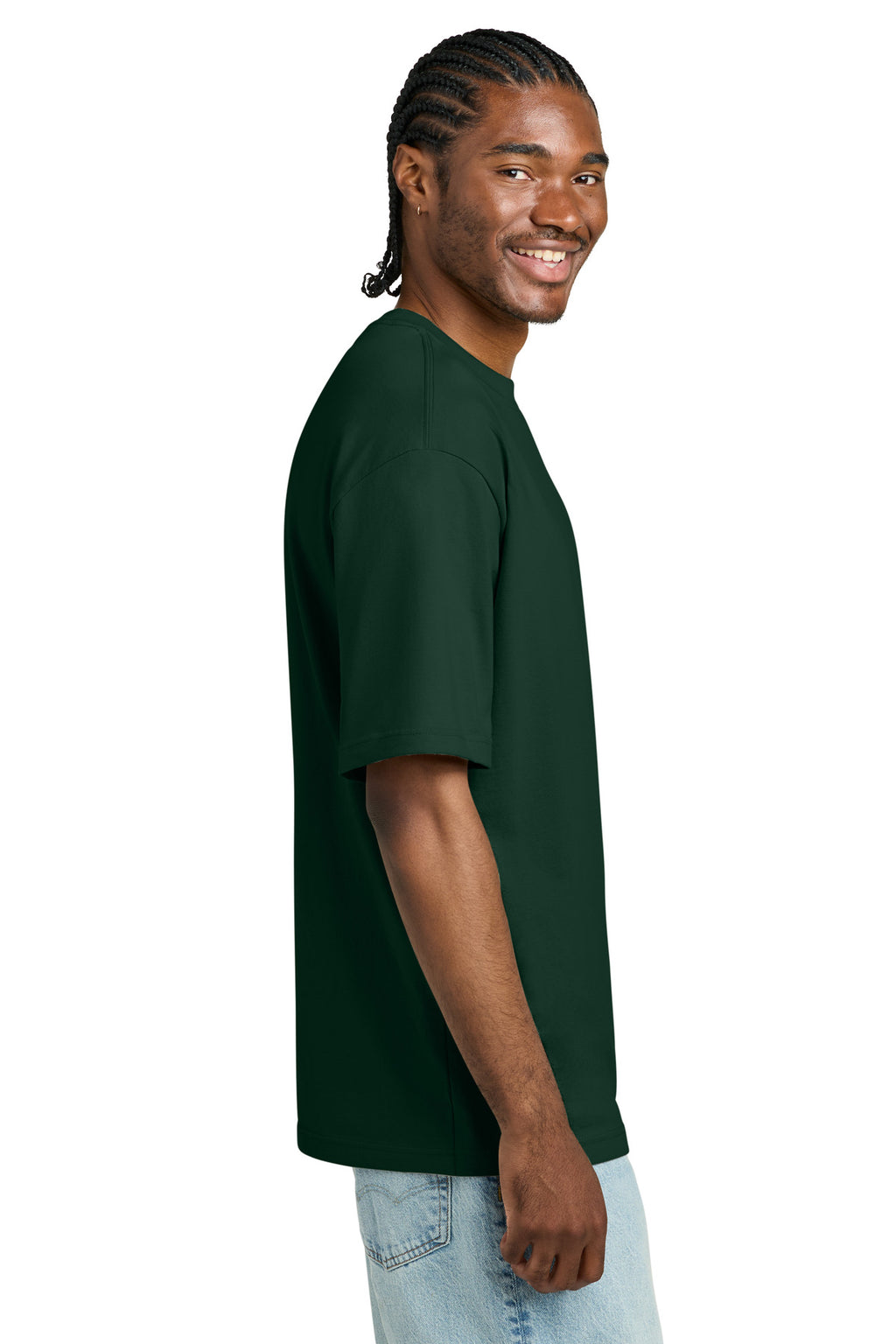 District Heavyweight Very Important Tee DT6065 - Forest Green - side
