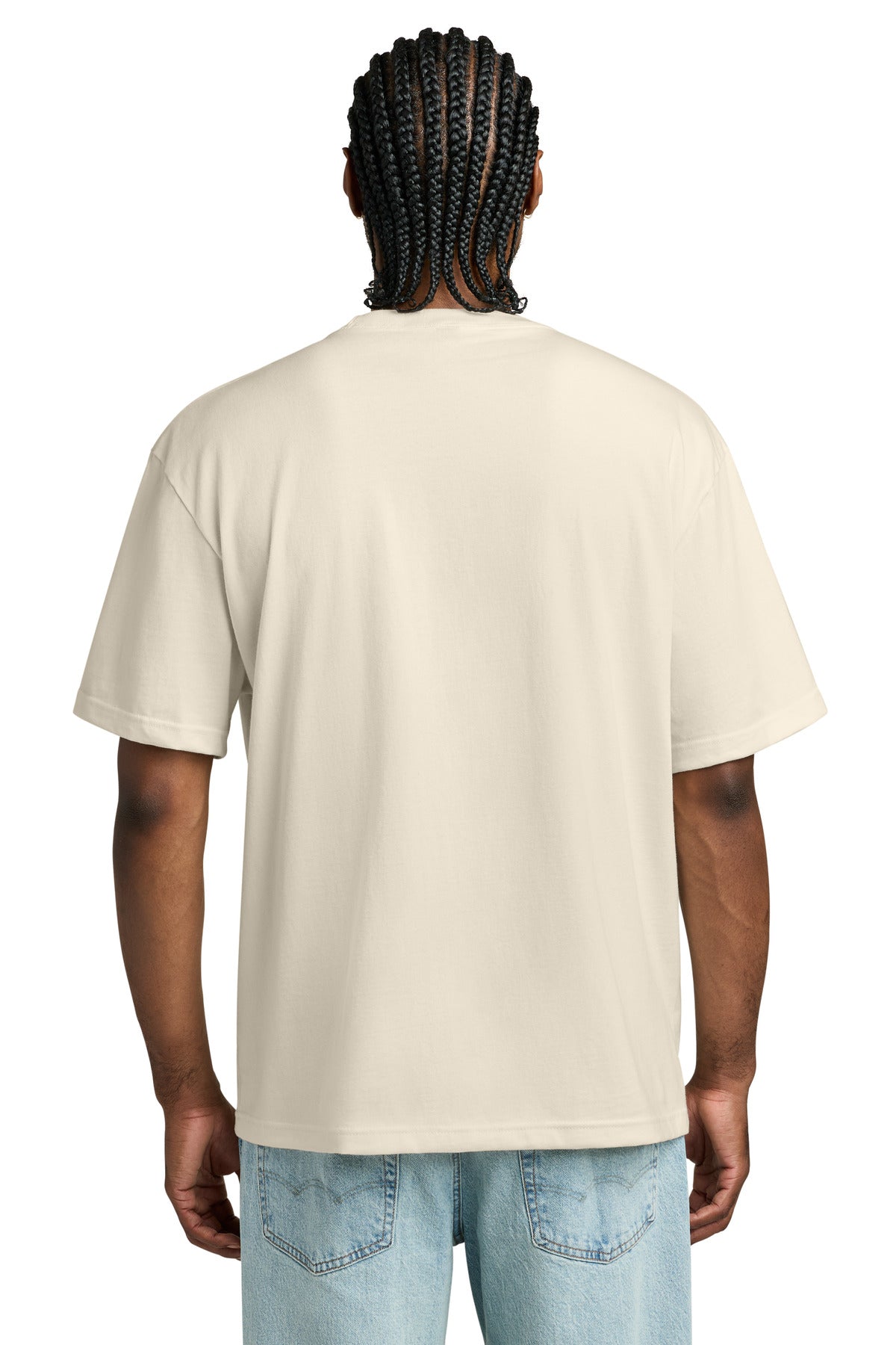 District Heavyweight Very Important Tee DT6065 - Griege - back