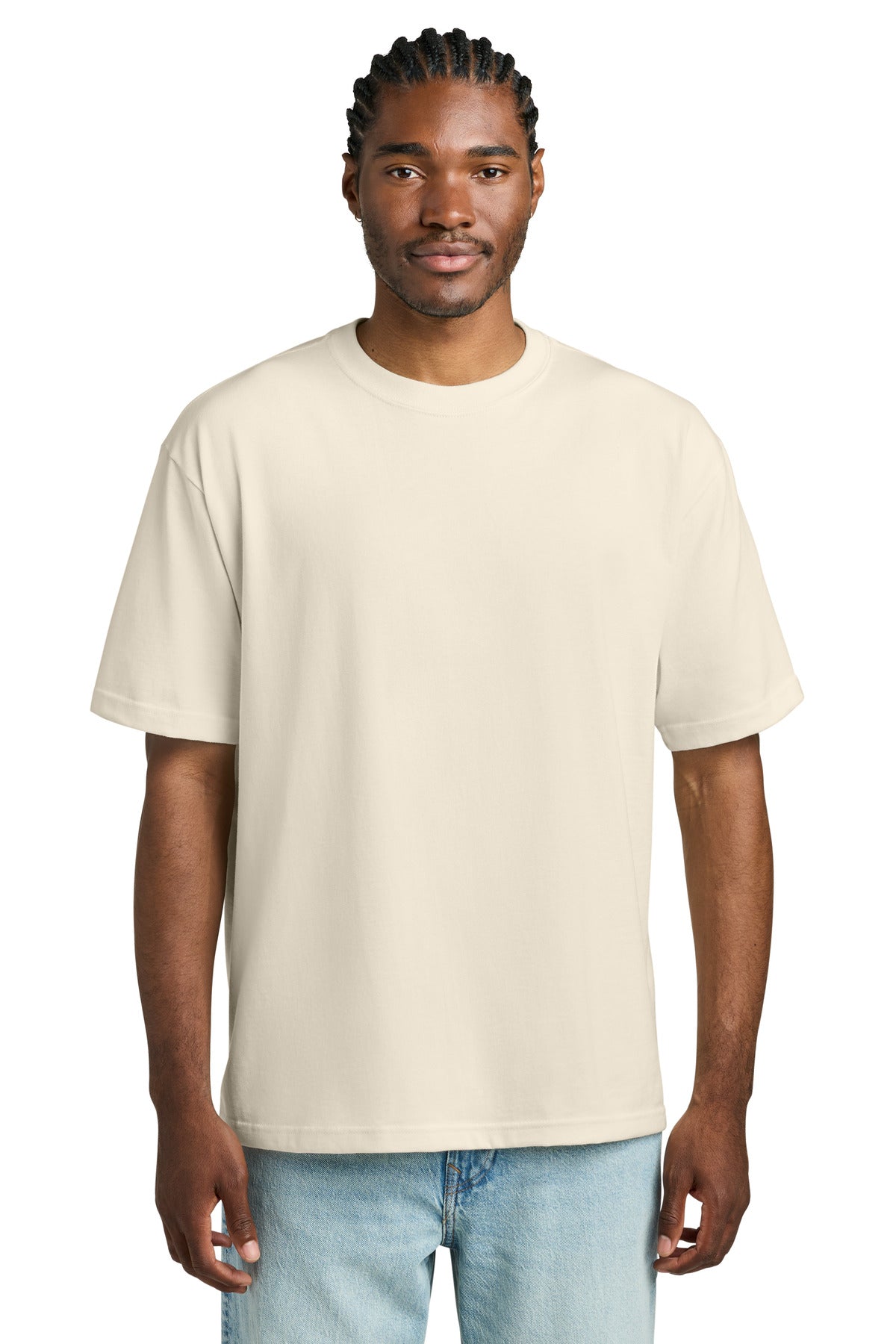 District Heavyweight Very Important Tee DT6065 - Griege - front