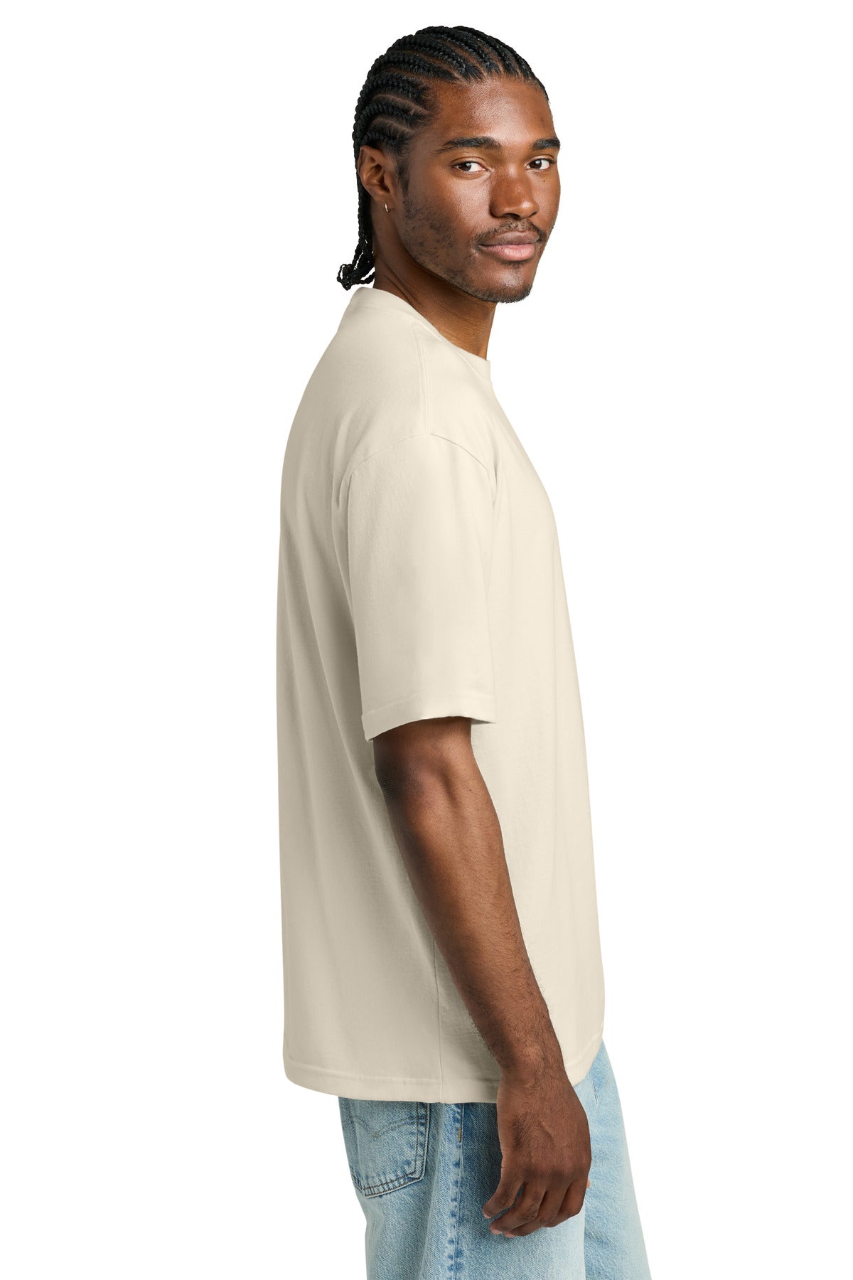 District Heavyweight Very Important Tee DT6065 - Griege - side