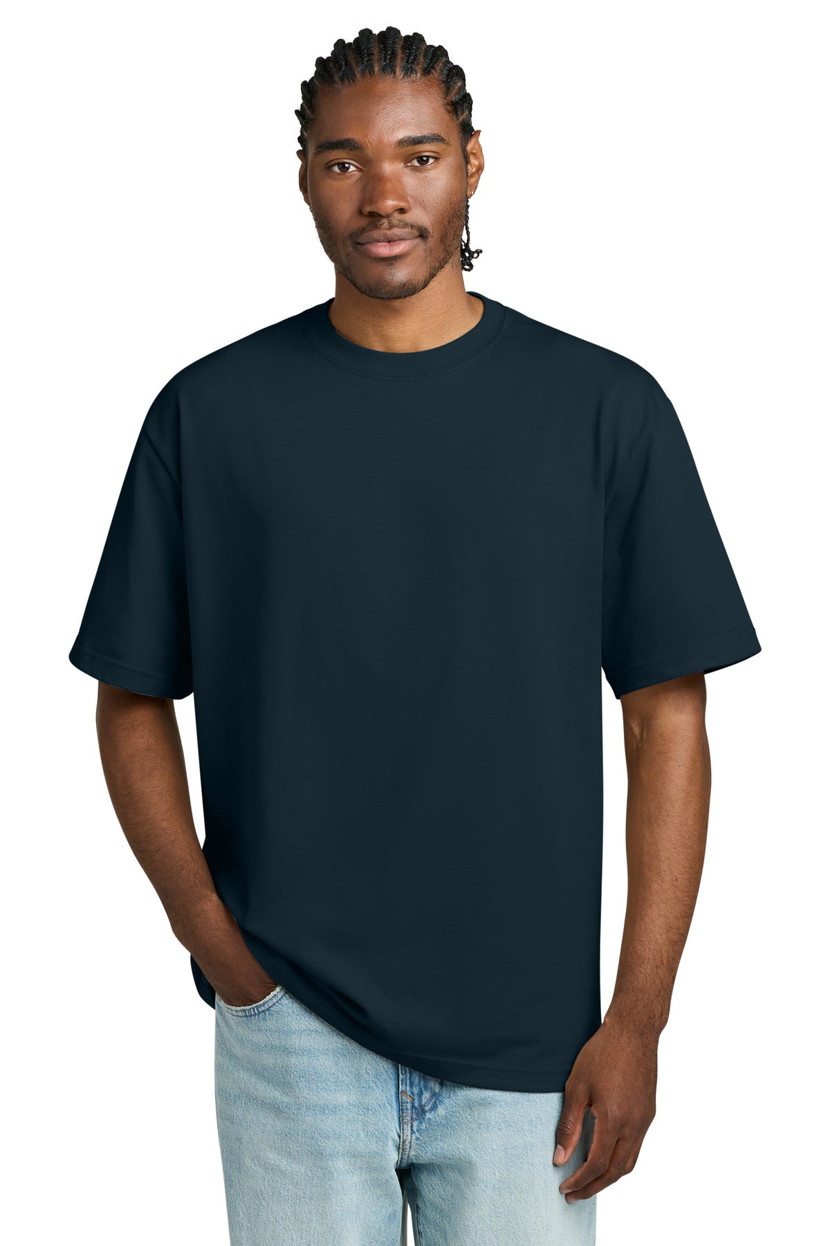 District Heavyweight Very Important Tee DT6065 - Navy Blue - front