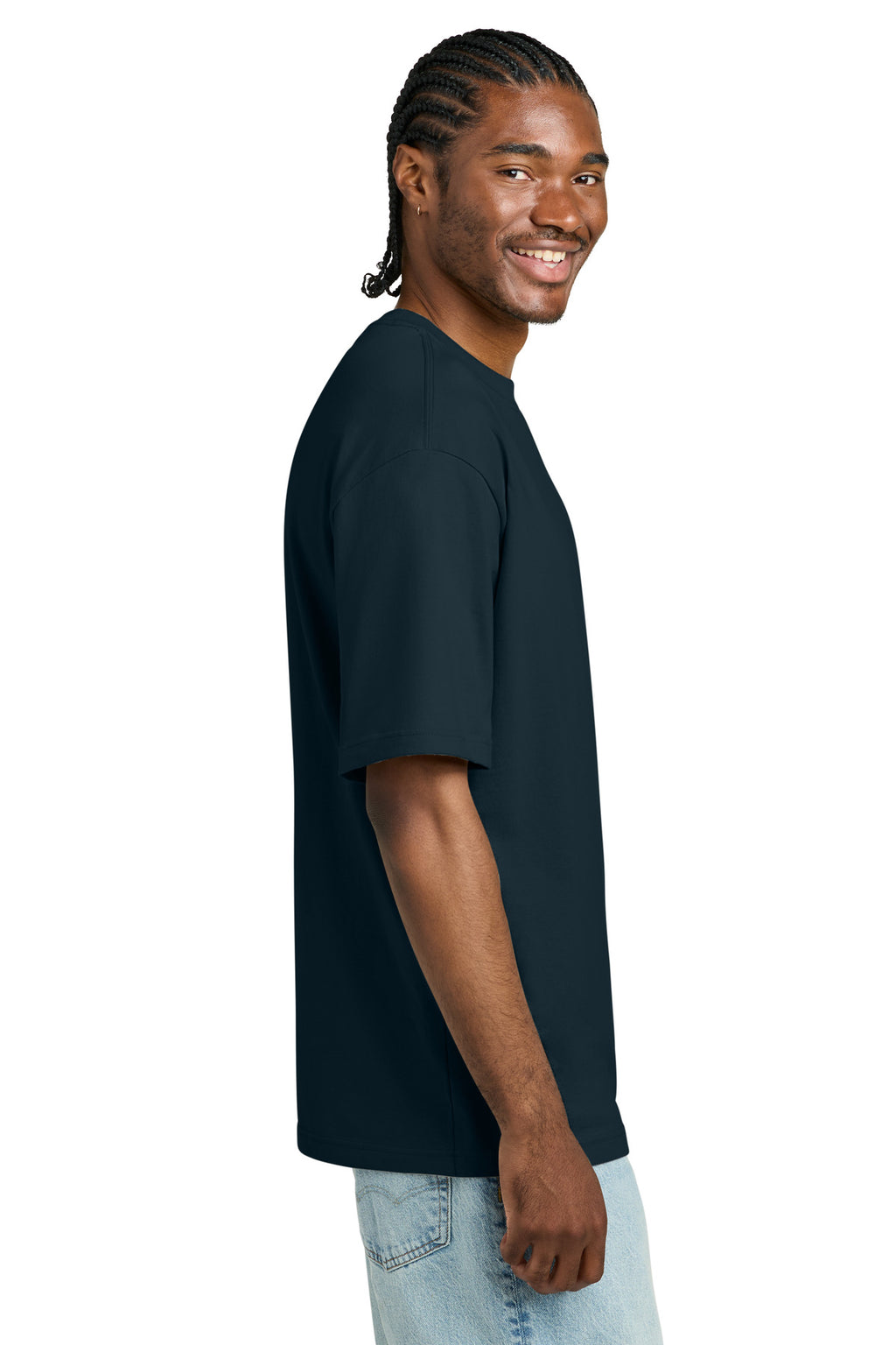 District Heavyweight Very Important Tee DT6065 - Navy Blue - side