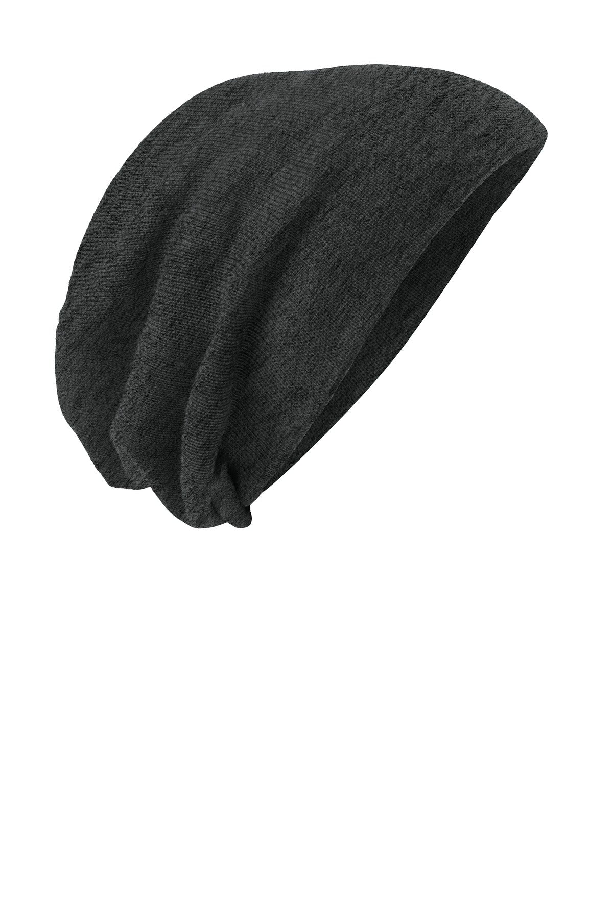 District Slouch Beanie DT618 - Charcoal Heather - front