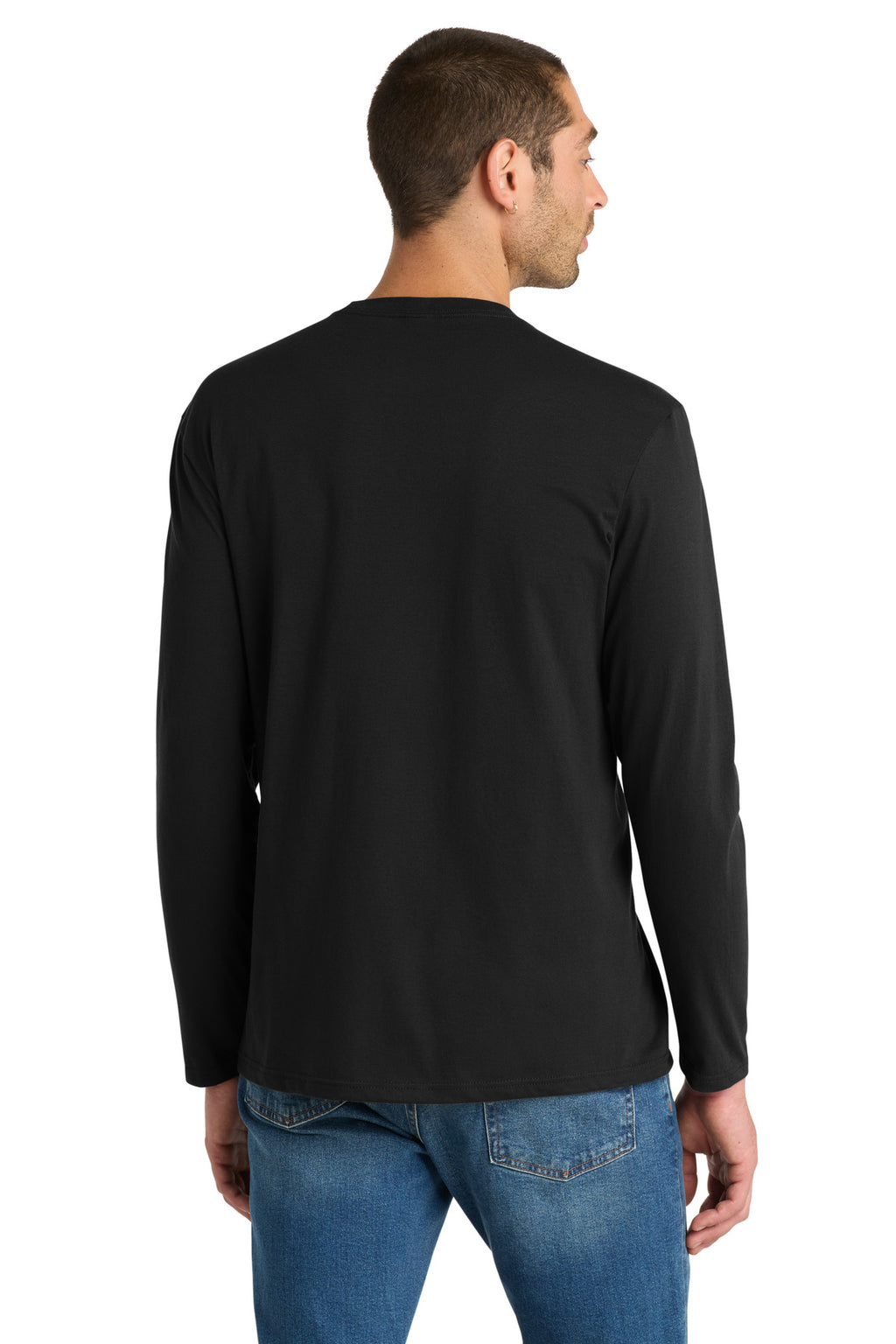 District Very Important Tee Long Sleeve. DT6200 - Black - back