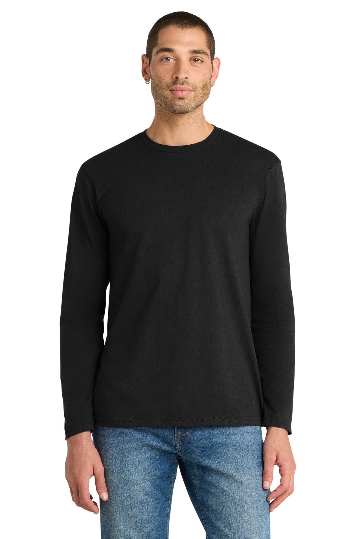 District Very Important Tee Long Sleeve. DT6200 - Black - front