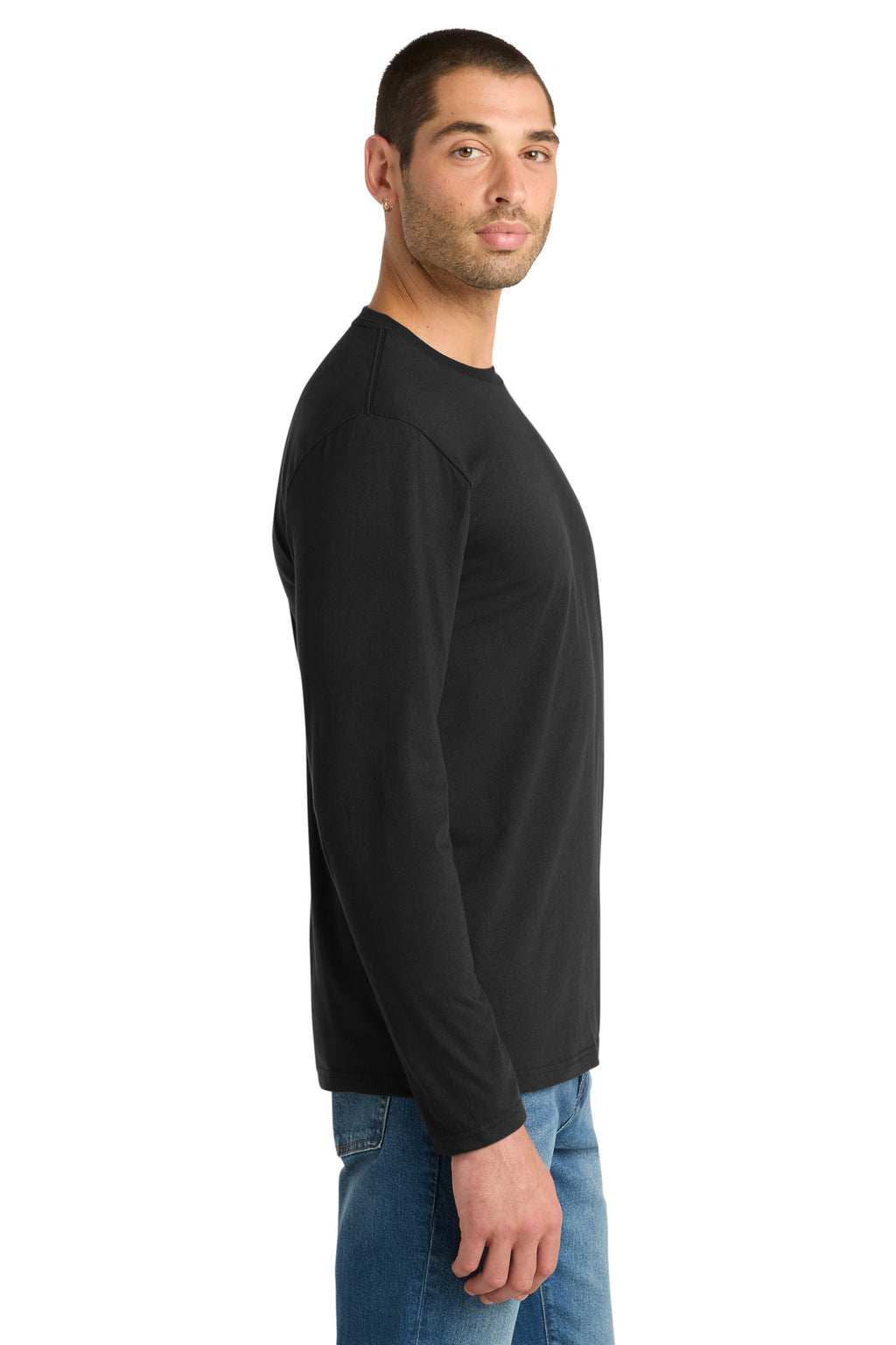 District Very Important Tee Long Sleeve. DT6200 - Black - side