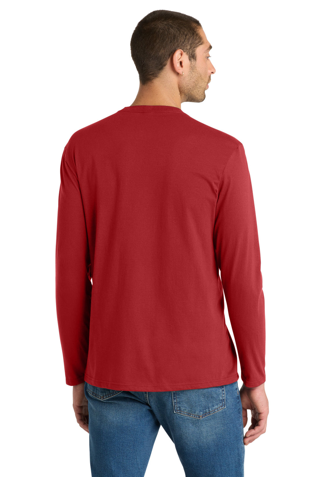 District Very Important Tee Long Sleeve. DT6200 - Classic Red - back
