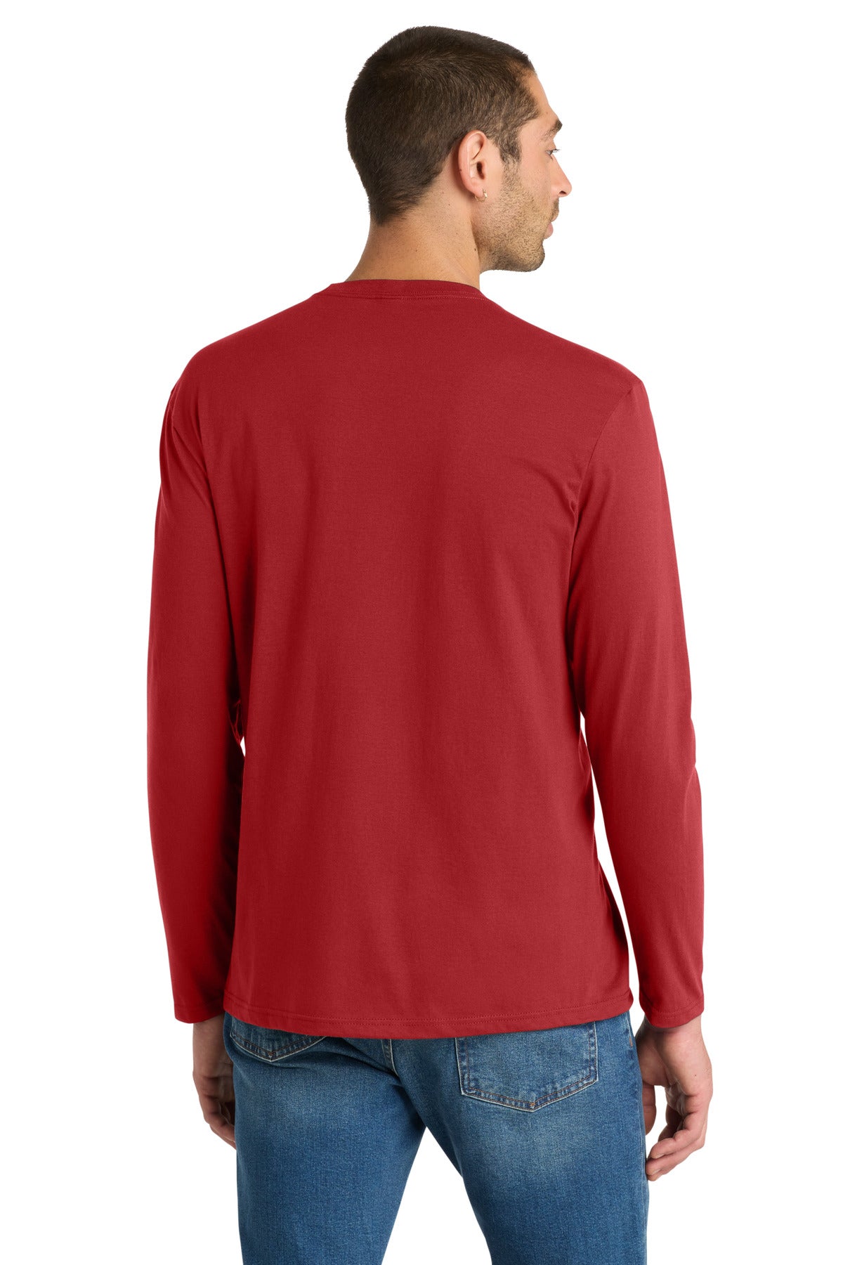 District Very Important Tee Long Sleeve. DT6200 - Classic Red - back