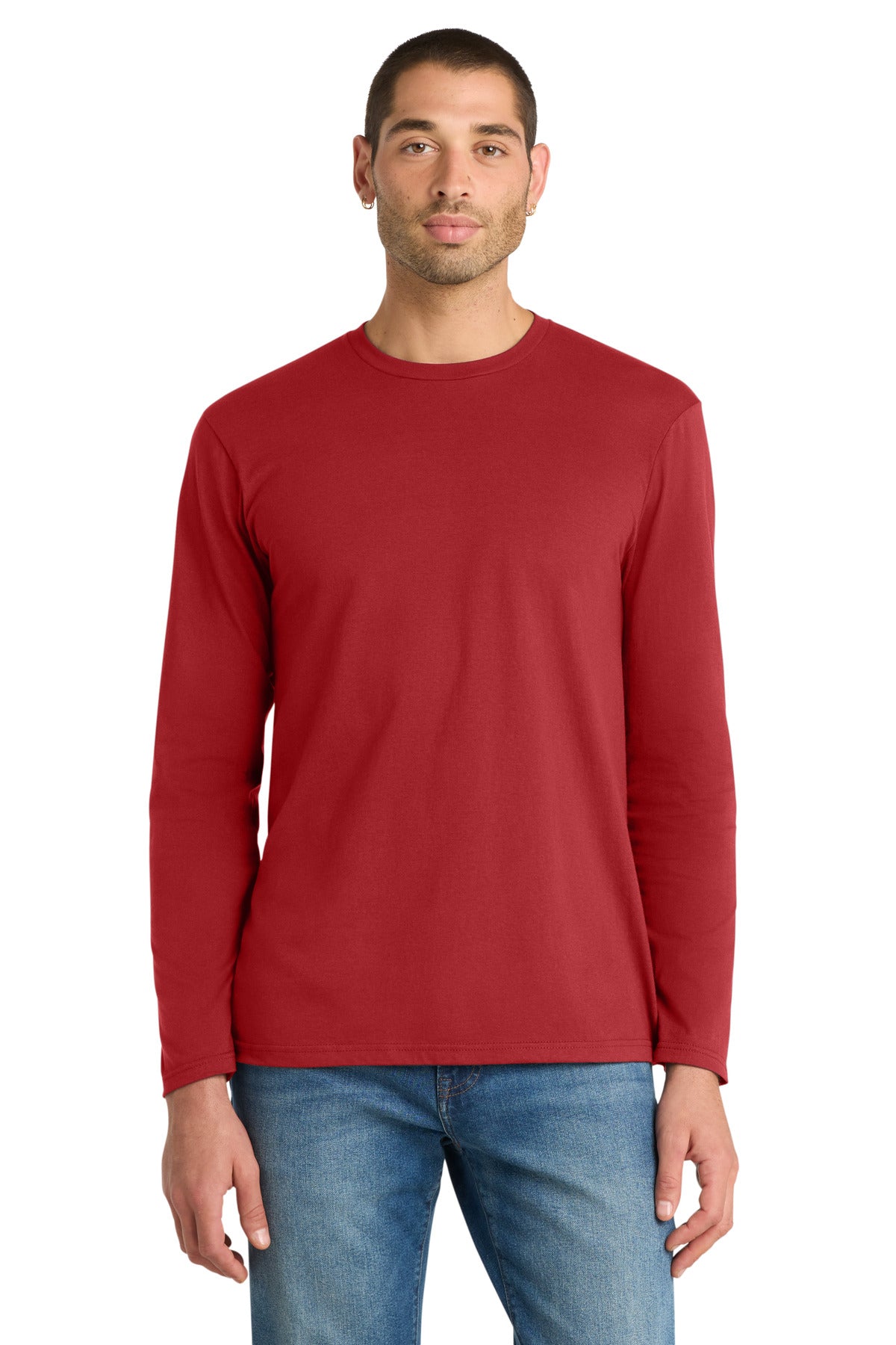 District Very Important Tee Long Sleeve. DT6200 - Classic Red - front