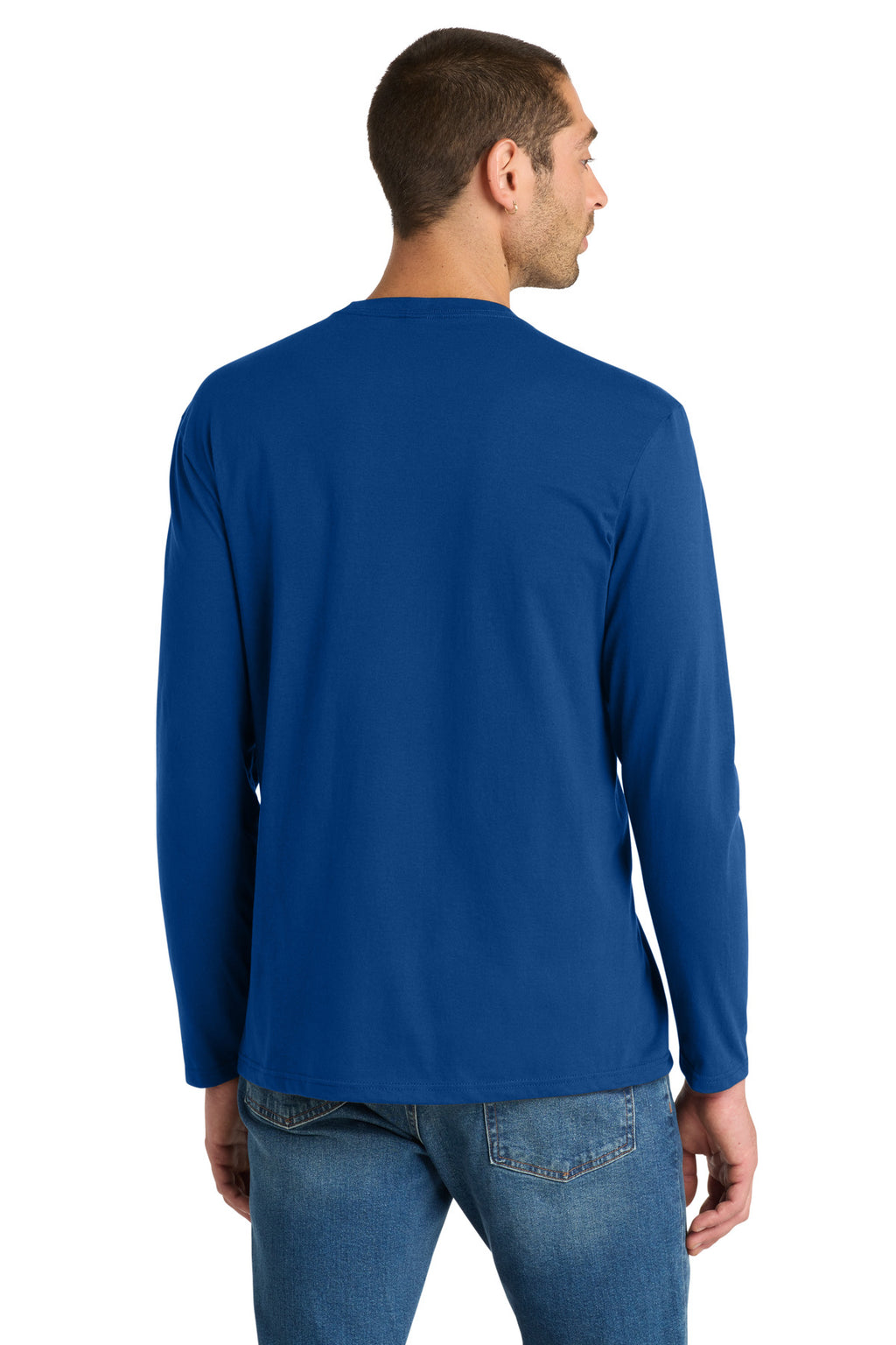 District Very Important Tee Long Sleeve. DT6200 - Deep Royal - back