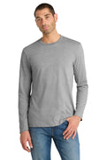 District Very Important Tee Long Sleeve. DT6200 - Light Heather Grey - front