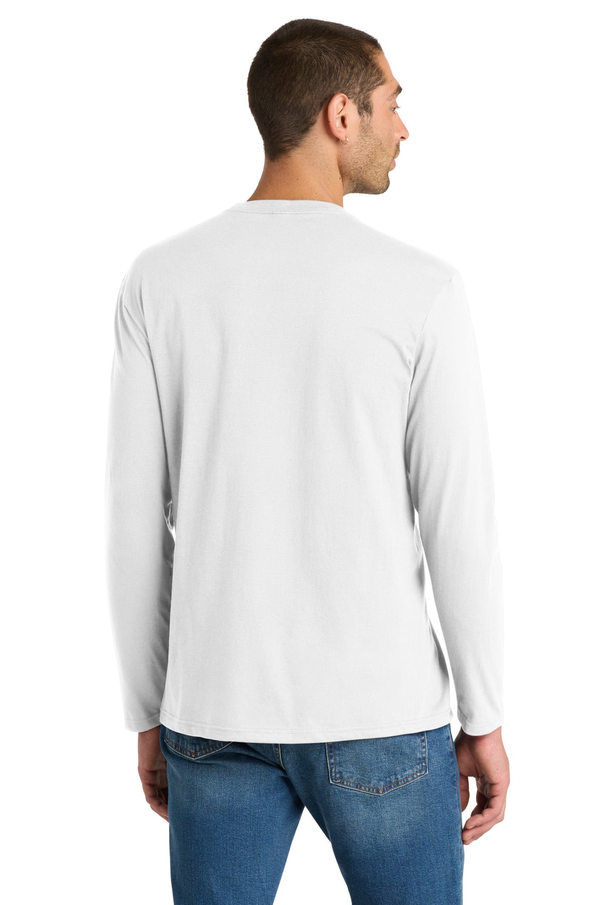 District Very Important Tee Long Sleeve. DT6200 - White - back