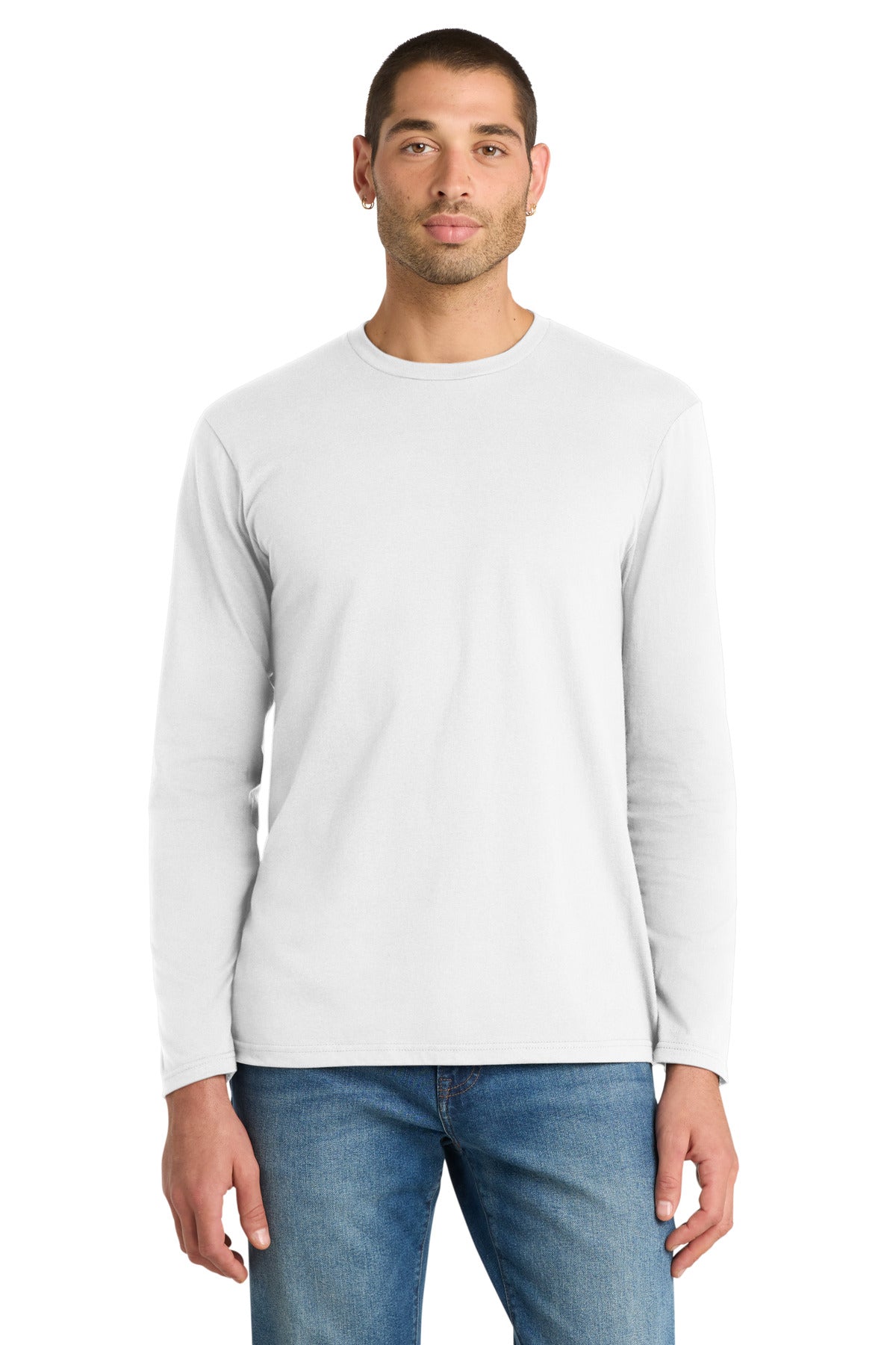 District Very Important Tee Long Sleeve. DT6200 - White - front