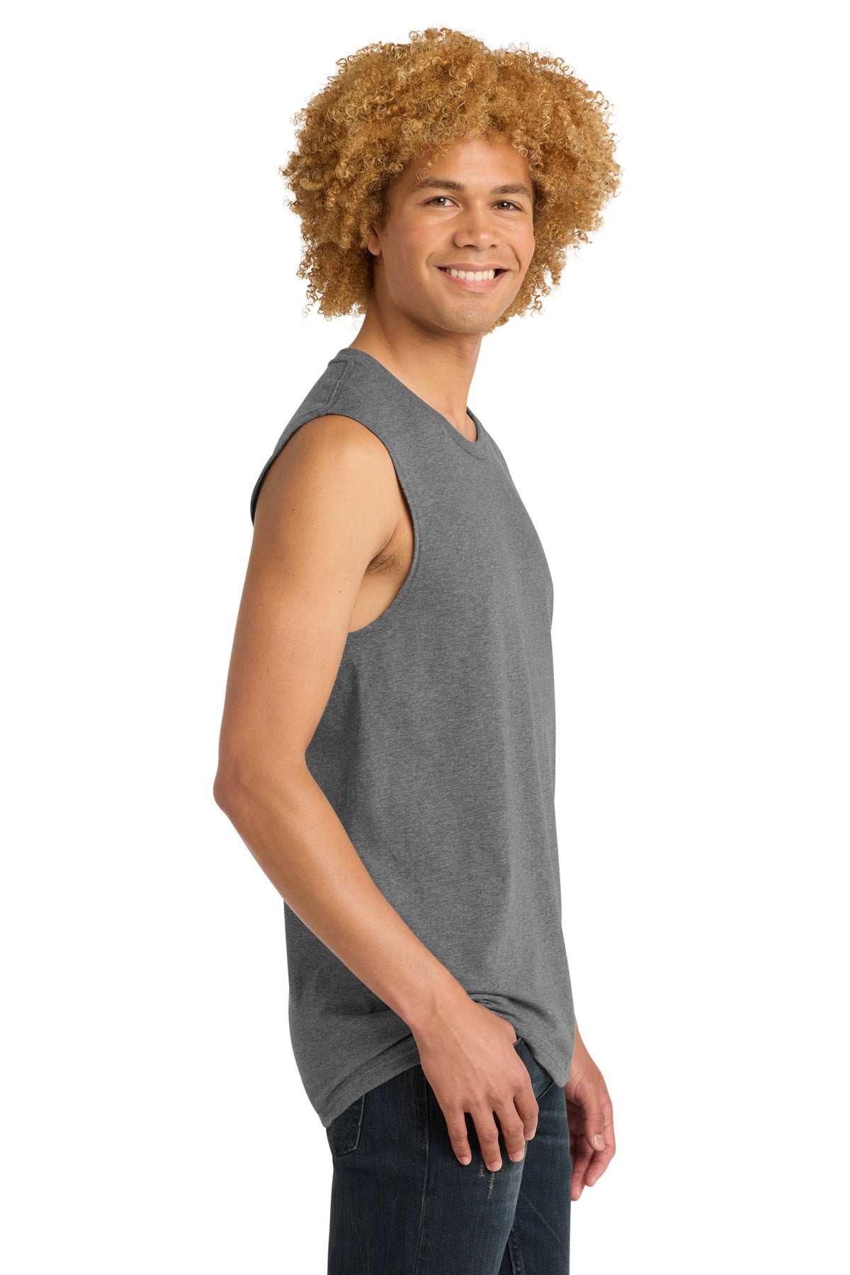 District V.I.T     Muscle Tank     DT6300 - Grey Frost - side