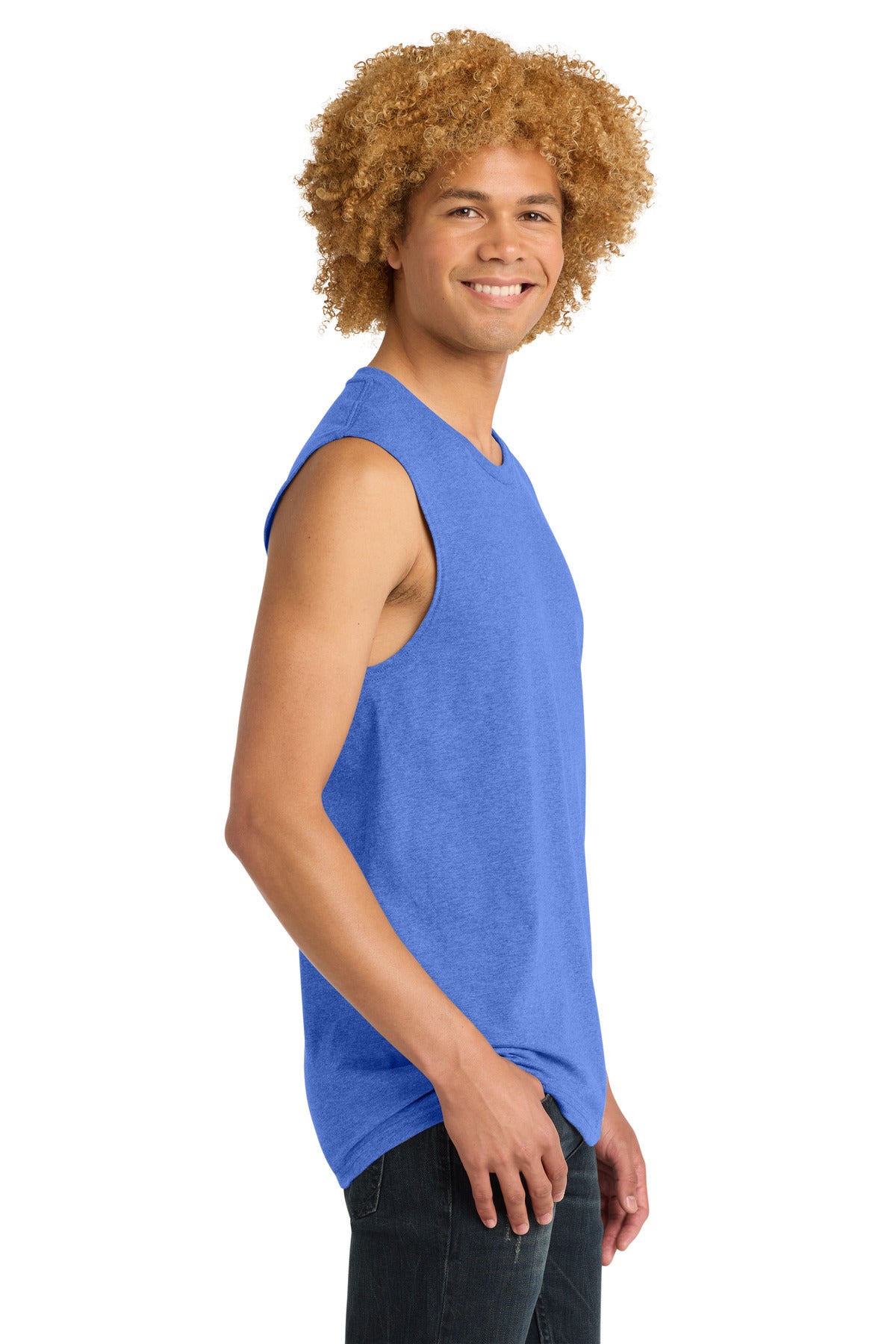 District V.I.T     Muscle Tank     DT6300 - Royal Frost - side