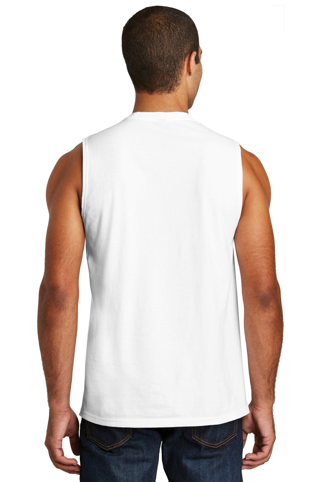 District V.I.T     Muscle Tank     DT6300 - White - back