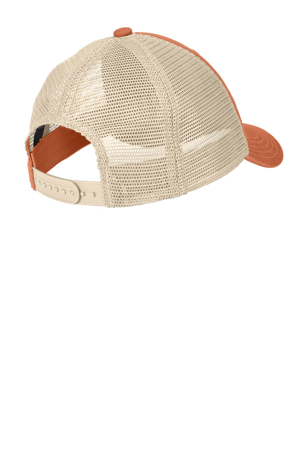 District Super Soft Mesh Back Cap. DT630 - Burnt Orange/ Stone - back