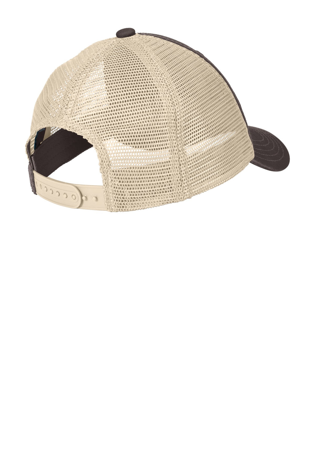 District Super Soft Mesh Back Cap. DT630 - Chocolate Brown/ Stone - back
