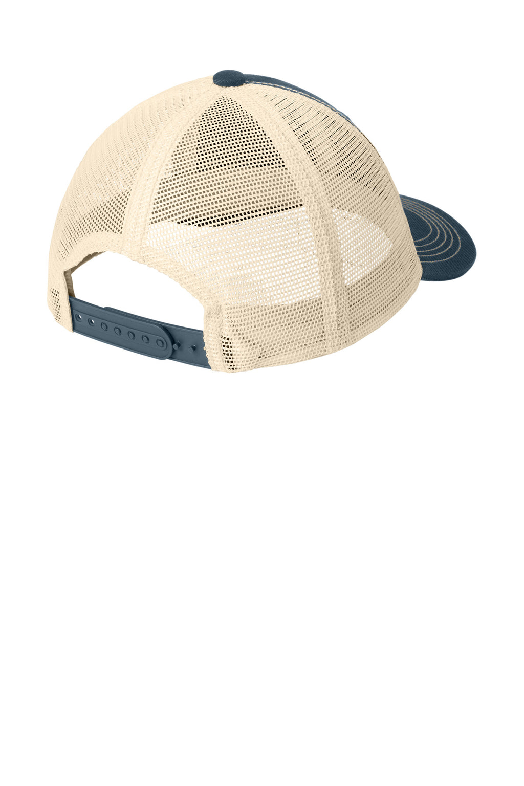 District Super Soft Mesh Back Cap. DT630 - New Navy/ Stone - back