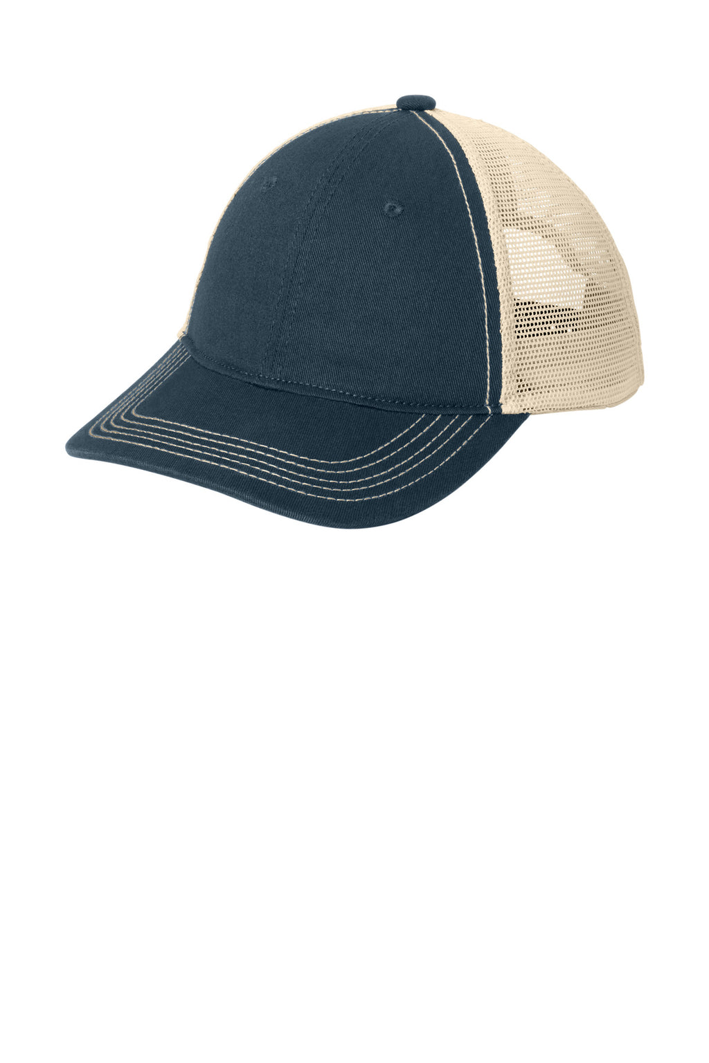 District Super Soft Mesh Back Cap. DT630 - New Navy/ Stone - front