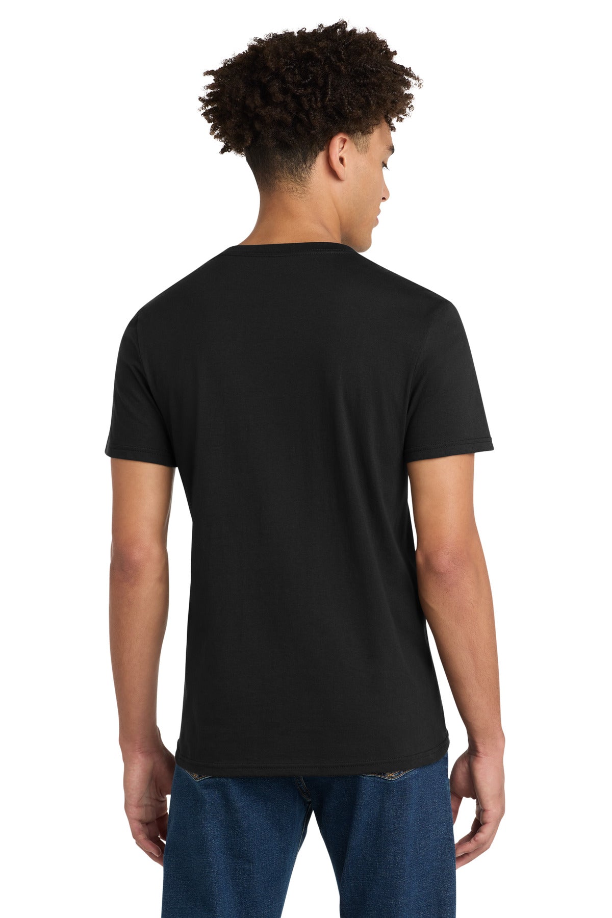 District Very Important Tee V-Neck. DT6500 - Black - back