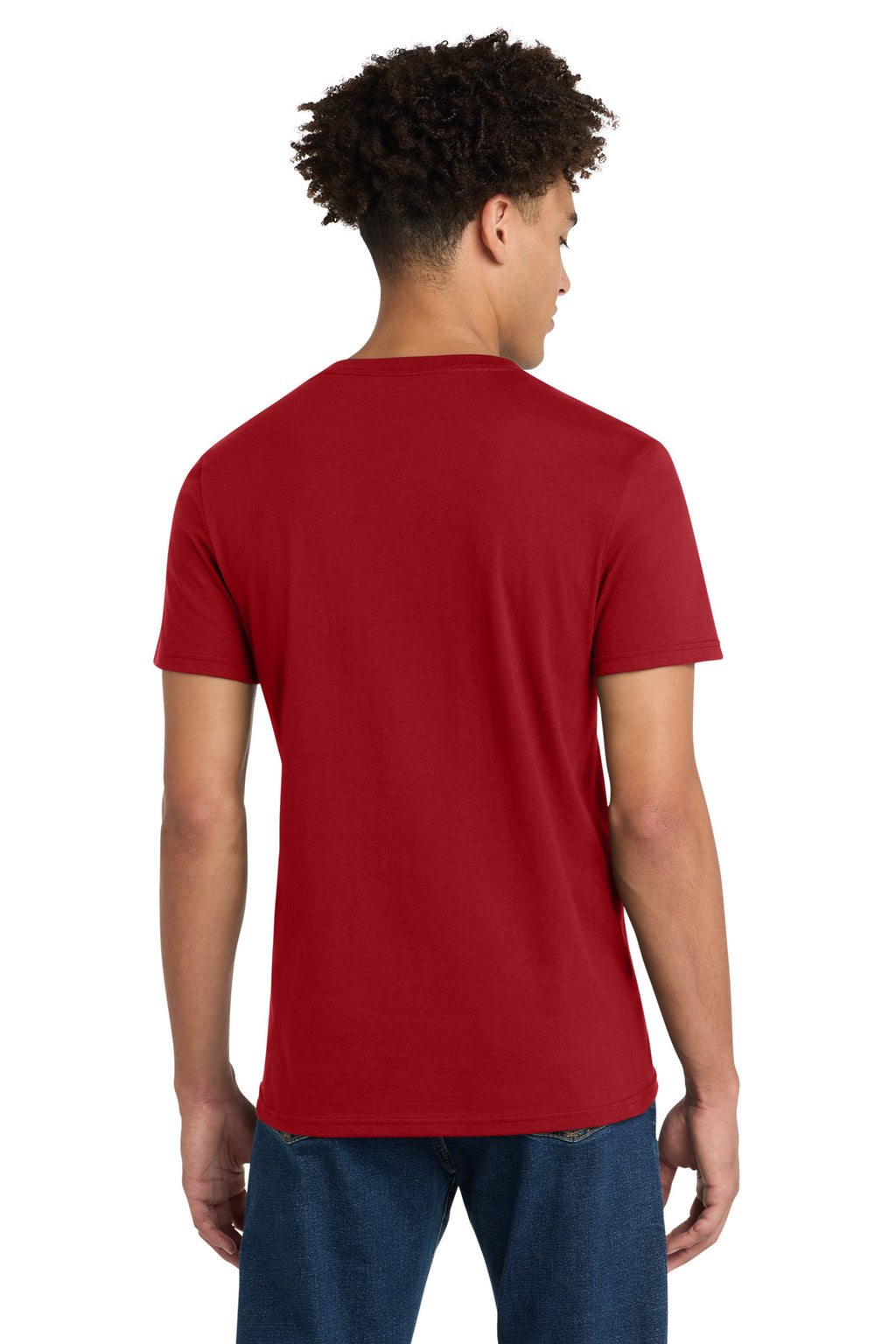 District Very Important Tee V-Neck. DT6500 - Classic Red - back