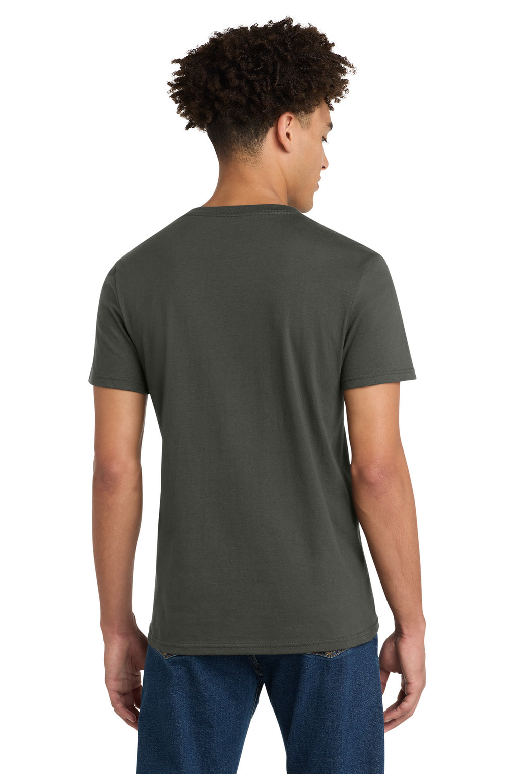 District Very Important Tee V-Neck. DT6500 - Deepest Grey - back