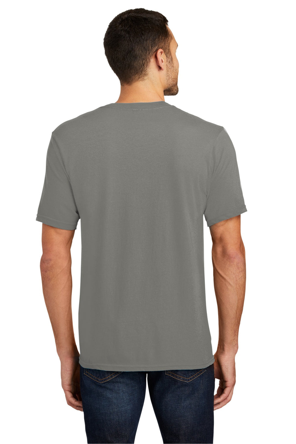 District Very Important Tee V-Neck. DT6500 - Grey - back
