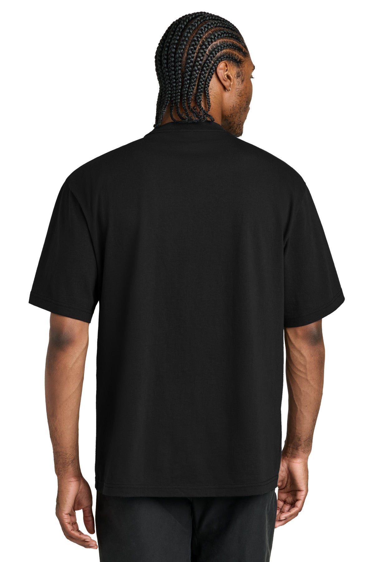 District 7-Oz. Gritty Tee DT7075 - Black - back