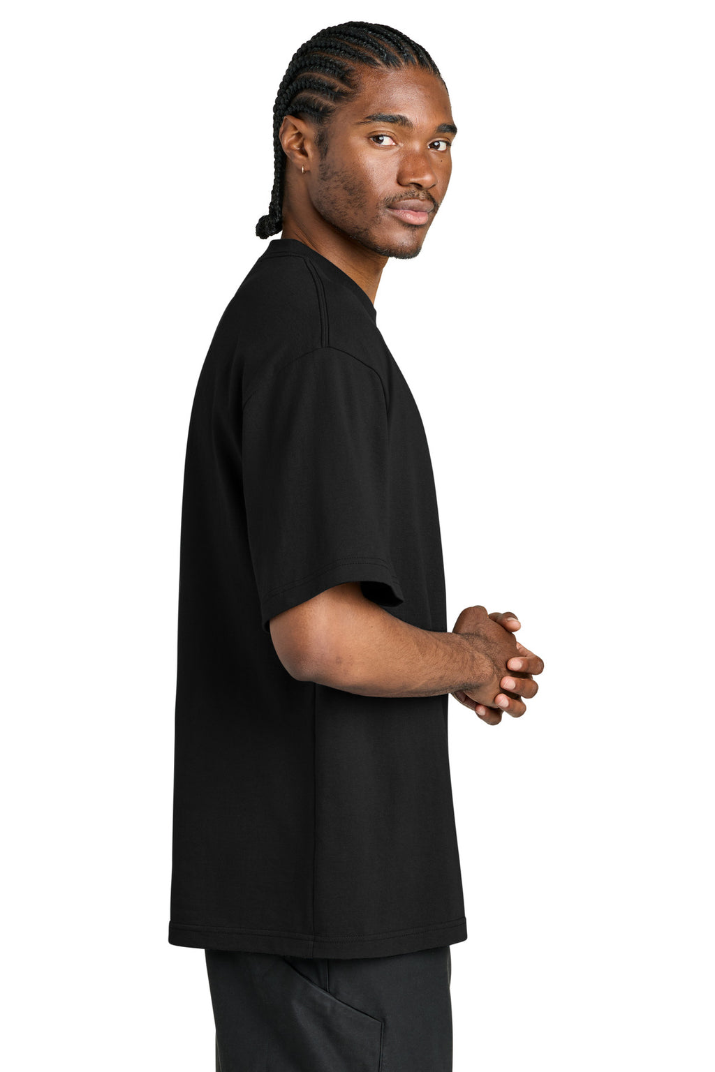 District 7-Oz. Gritty Tee DT7075 - Black - side