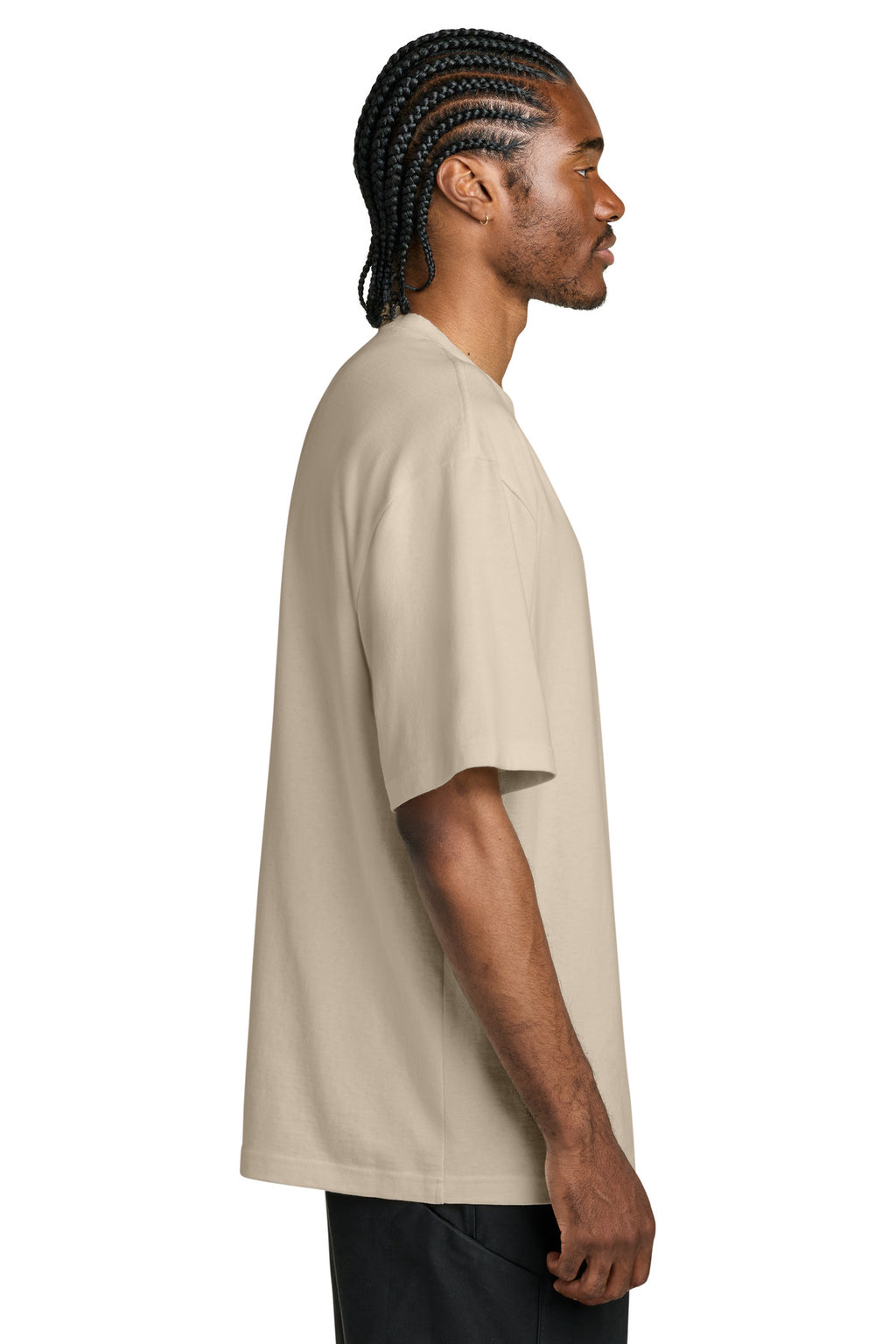 District 7-Oz. Gritty Tee DT7075 - Chai - side
