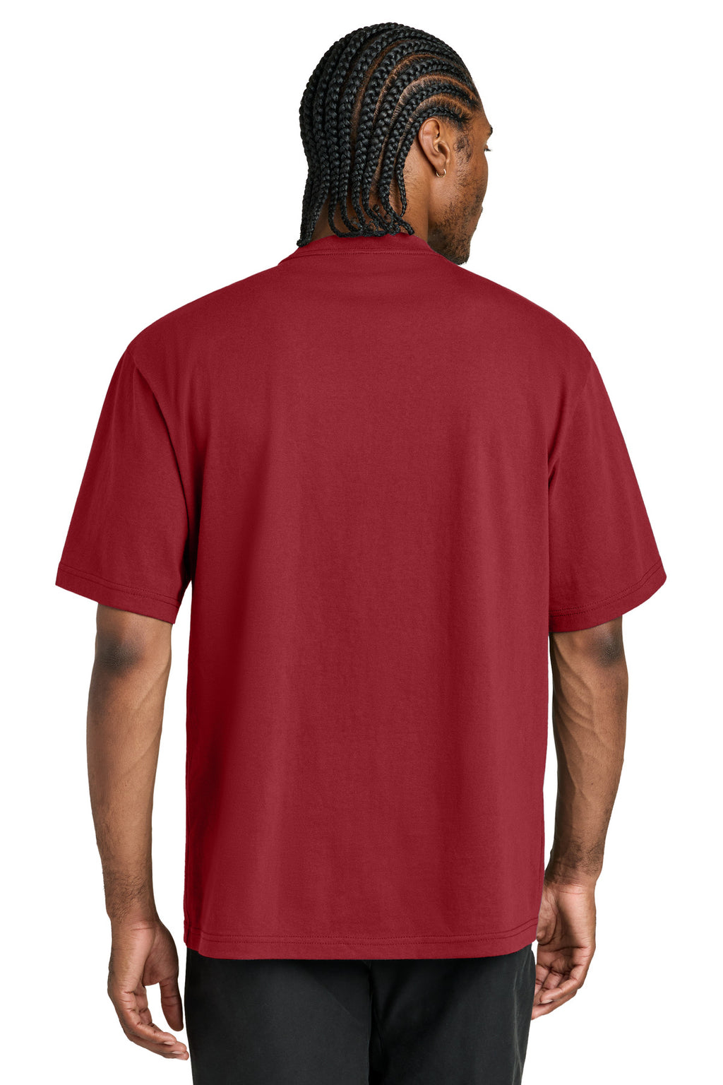 District 7-Oz. Gritty Tee DT7075 - Cherrywood - back