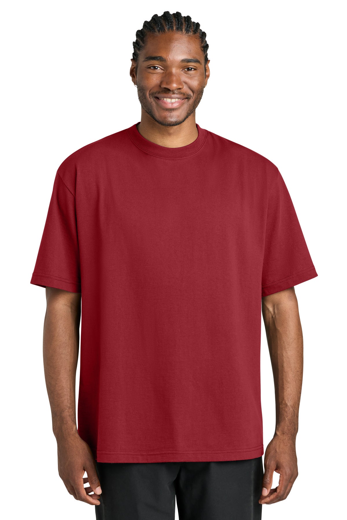 District 7-Oz. Gritty Tee DT7075 - Cherrywood - front