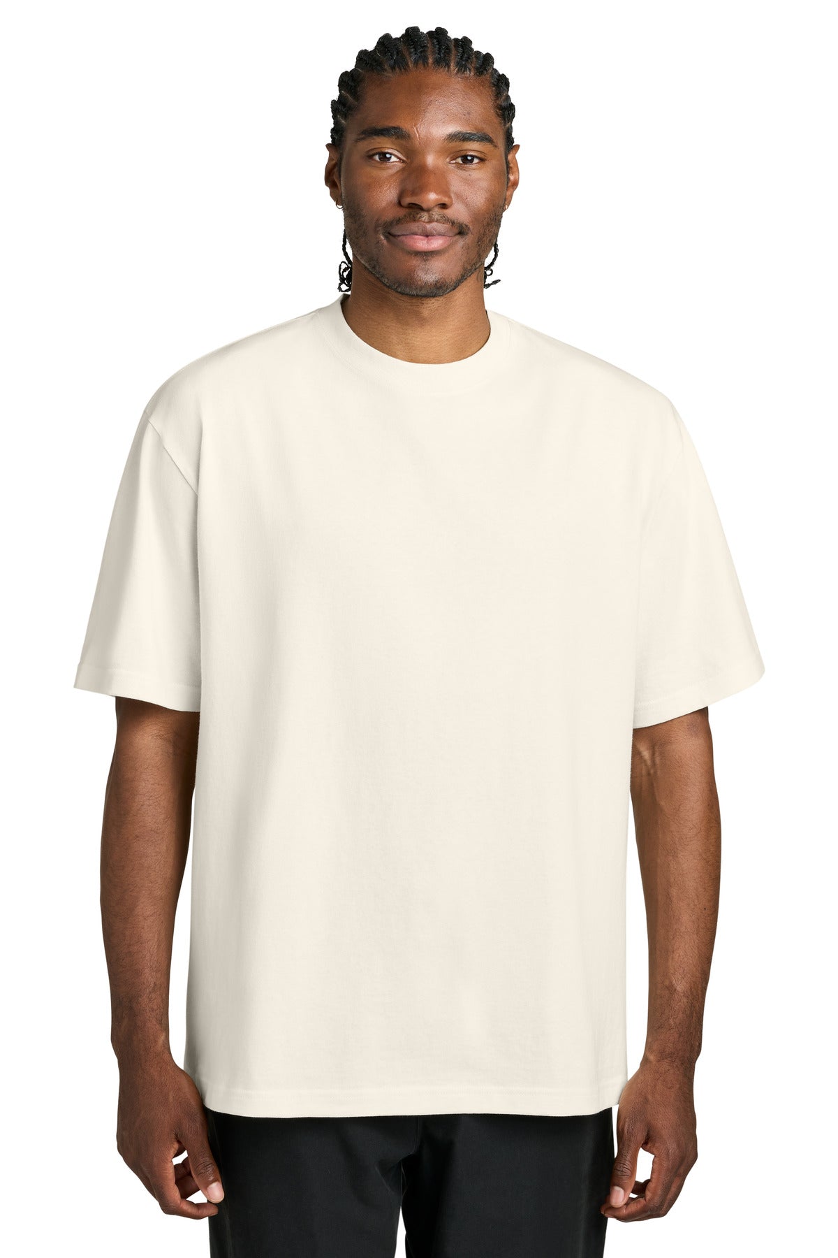 District 7-Oz. Gritty Tee DT7075 - Ivory - front