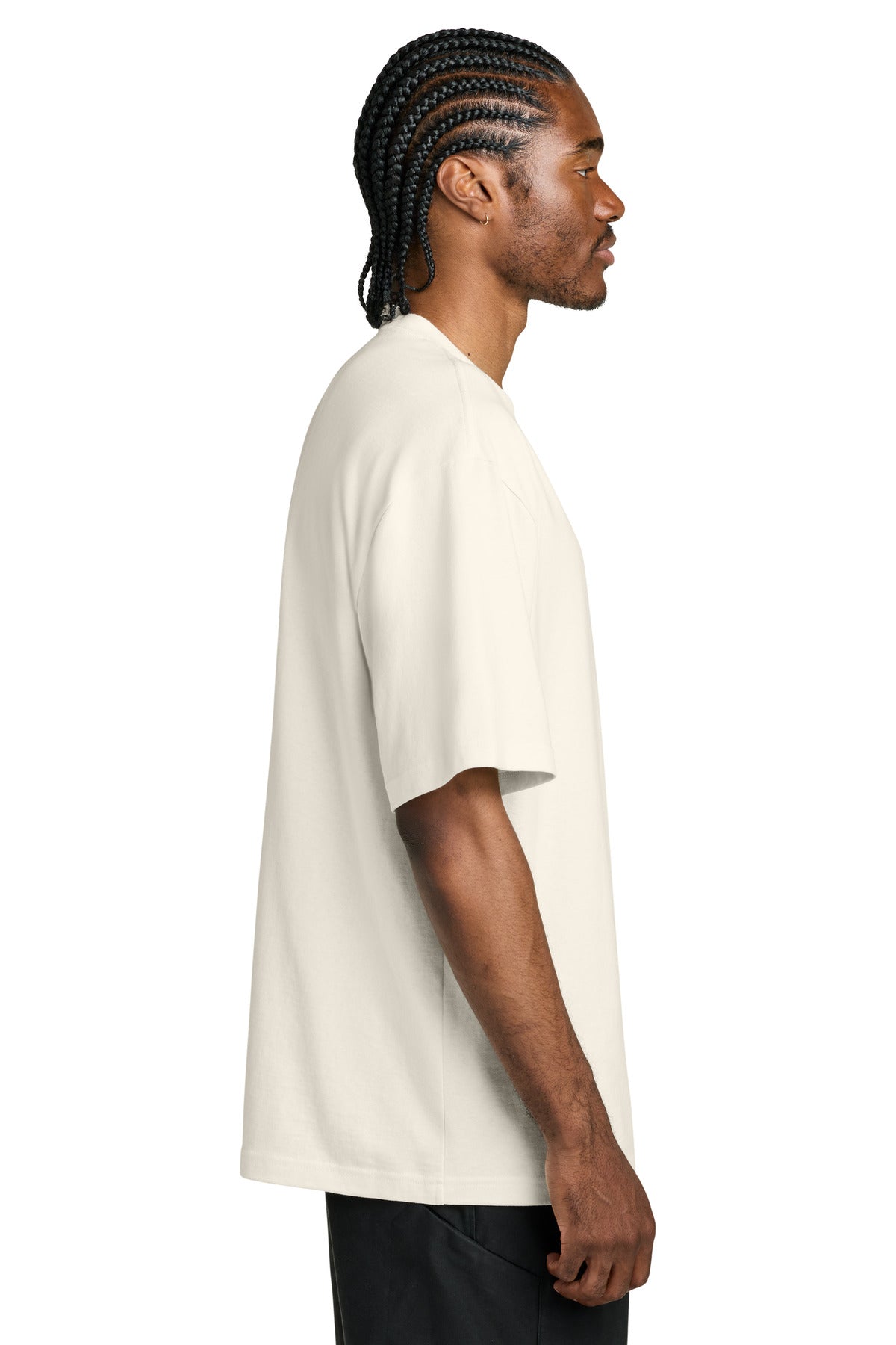 District 7-Oz. Gritty Tee DT7075 - Ivory - side