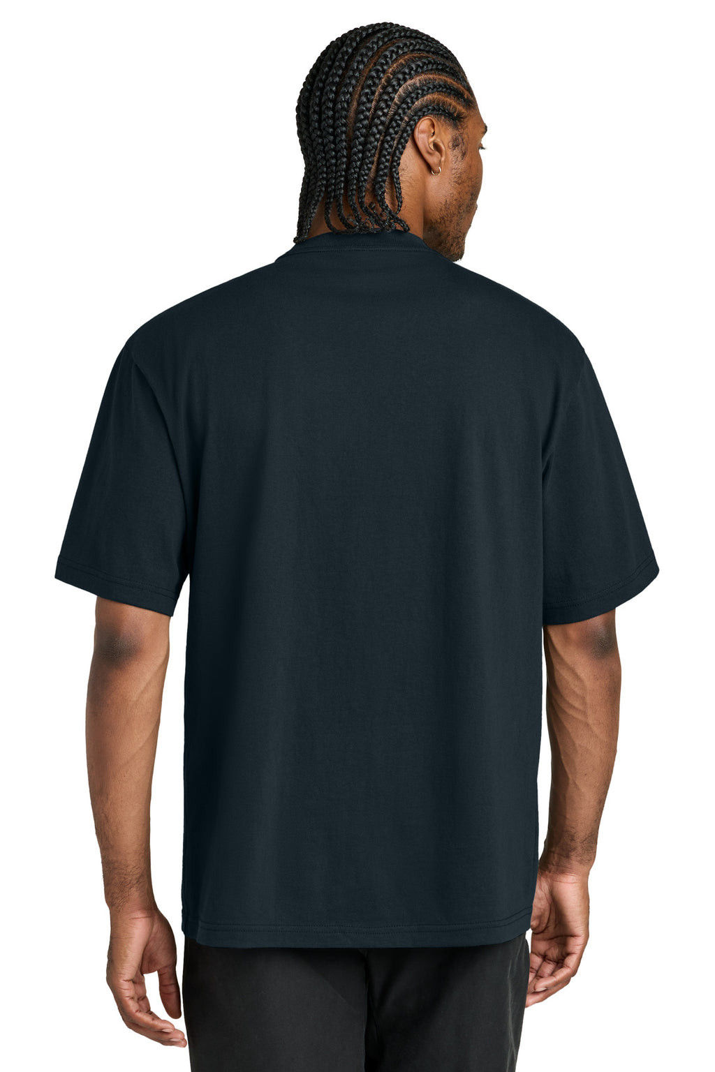 District 7-Oz. Gritty Tee DT7075 - Navy Blue - back
