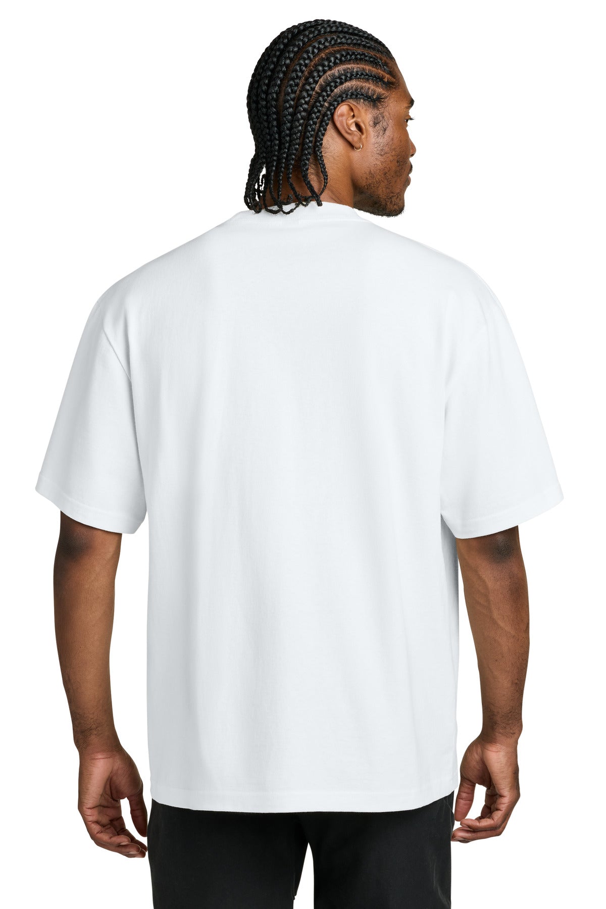 District 7-Oz. Gritty Tee DT7075 - White - back