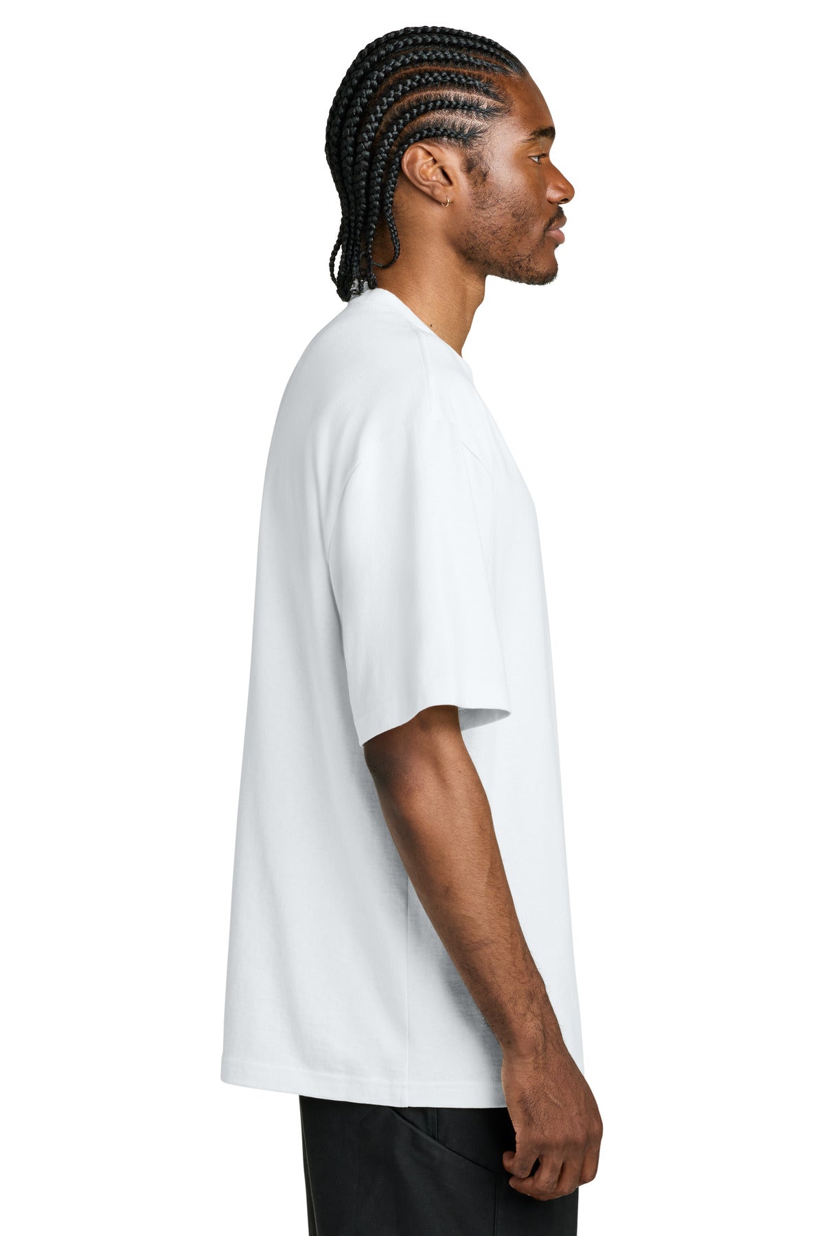 District 7-Oz. Gritty Tee DT7075 - White - side