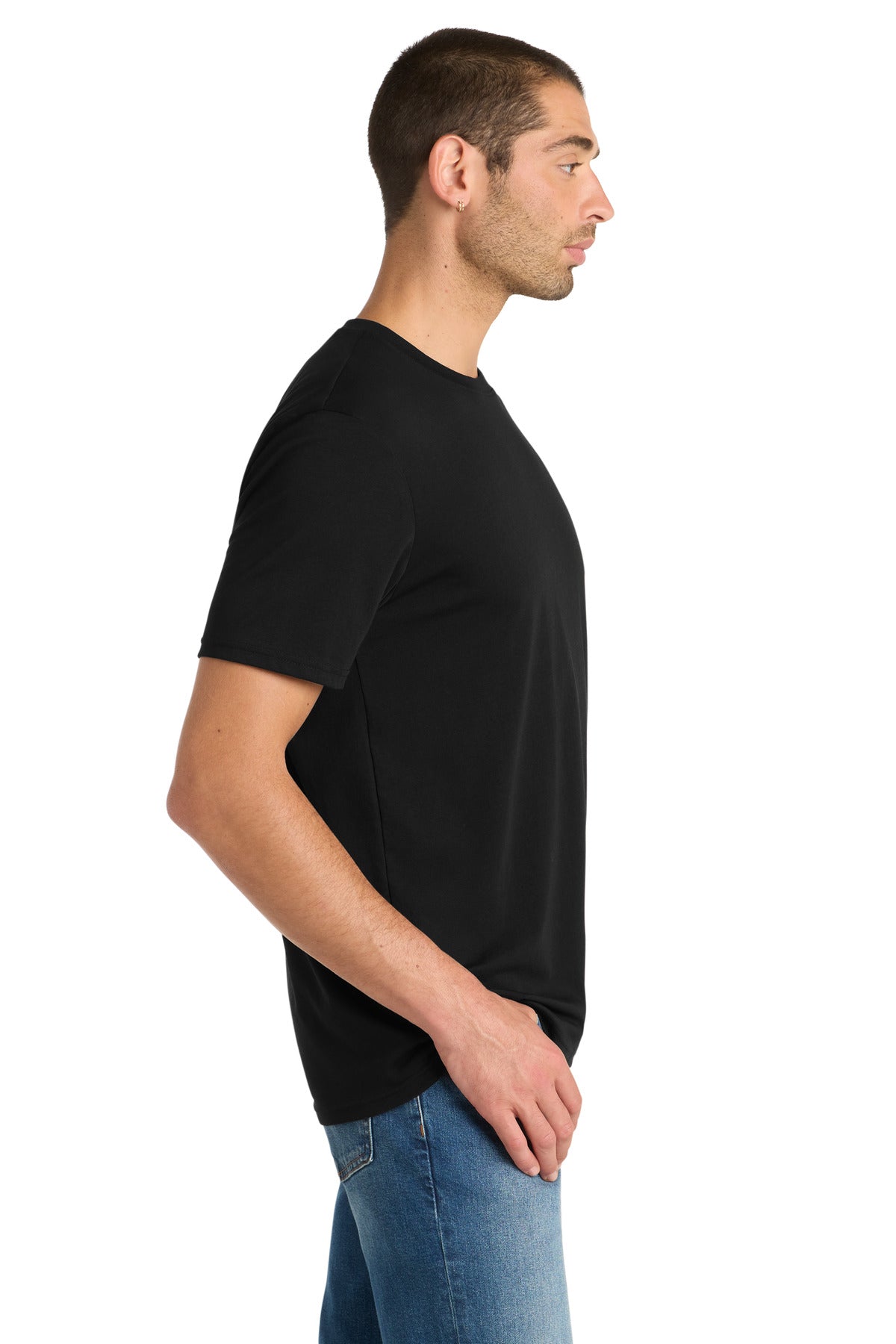 District Flex Tee DT7500 - Black - side