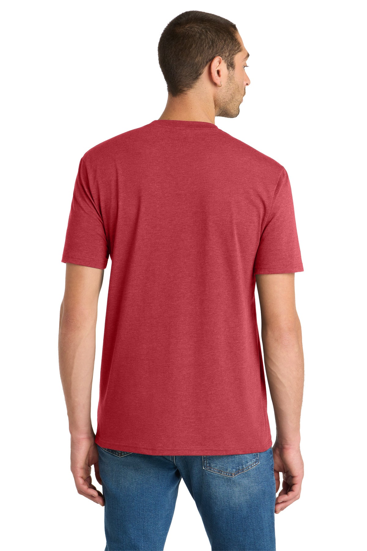 District Flex Tee DT7500 - Heathered Red - back