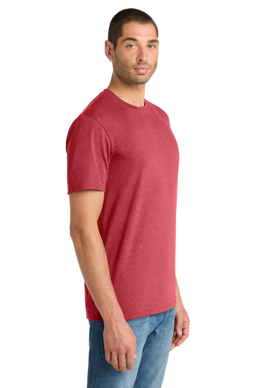 District Flex Tee DT7500 - Heathered Red - side
