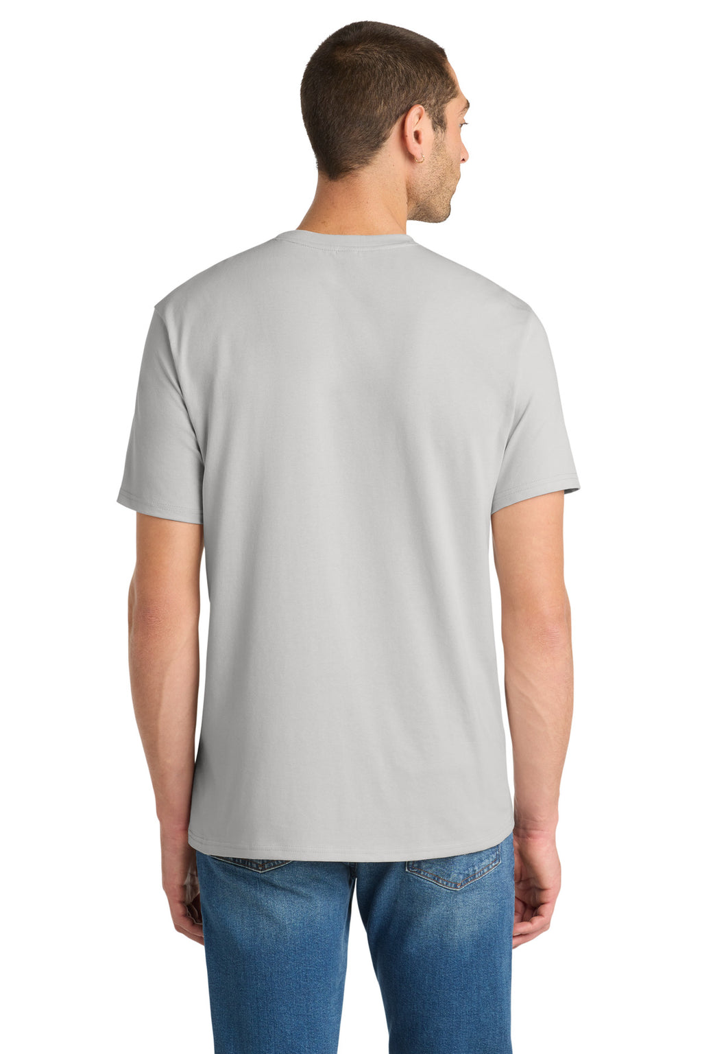 District Flex Tee DT7500 - Silver Mist - back