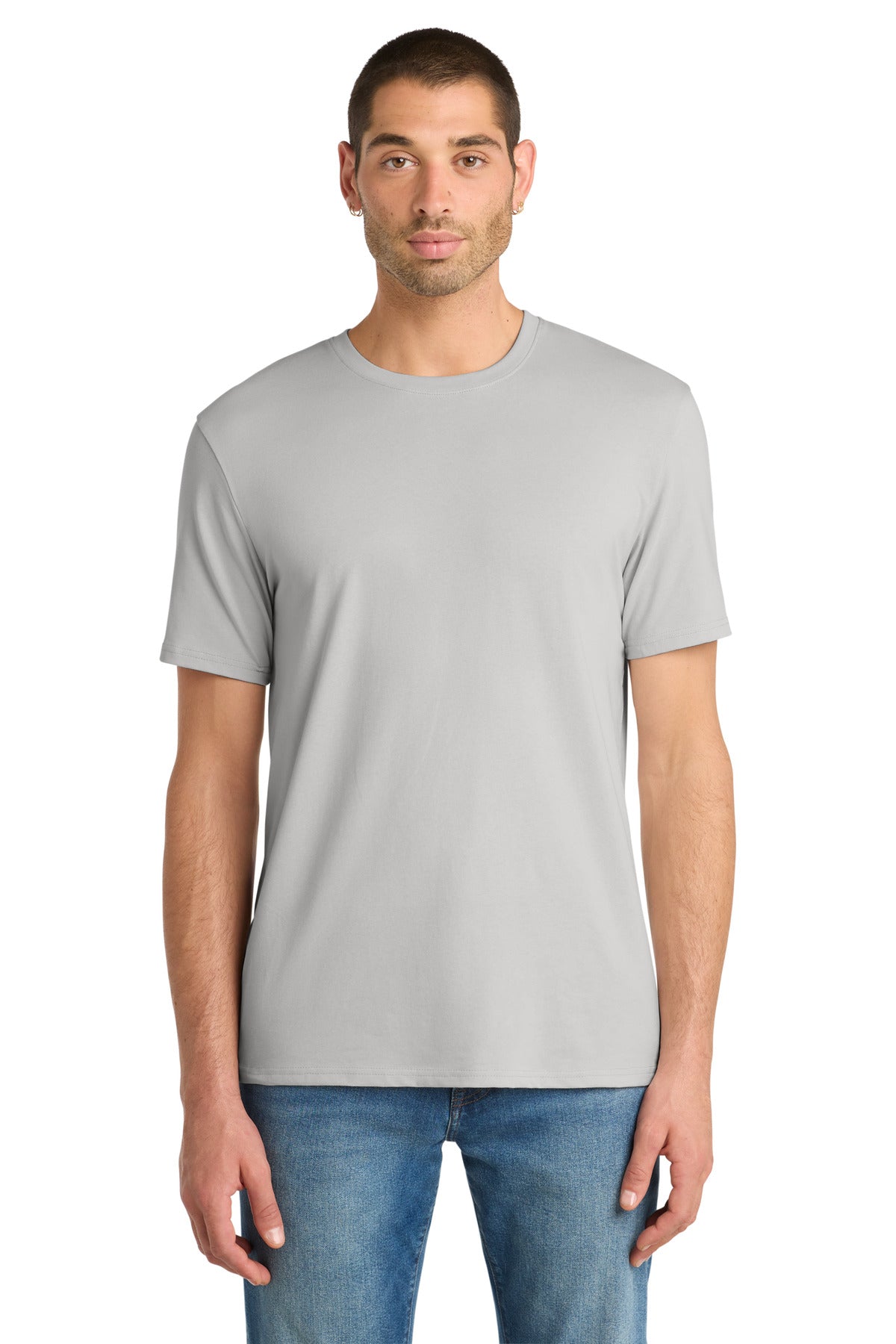District Flex Tee DT7500 - Silver Mist - front