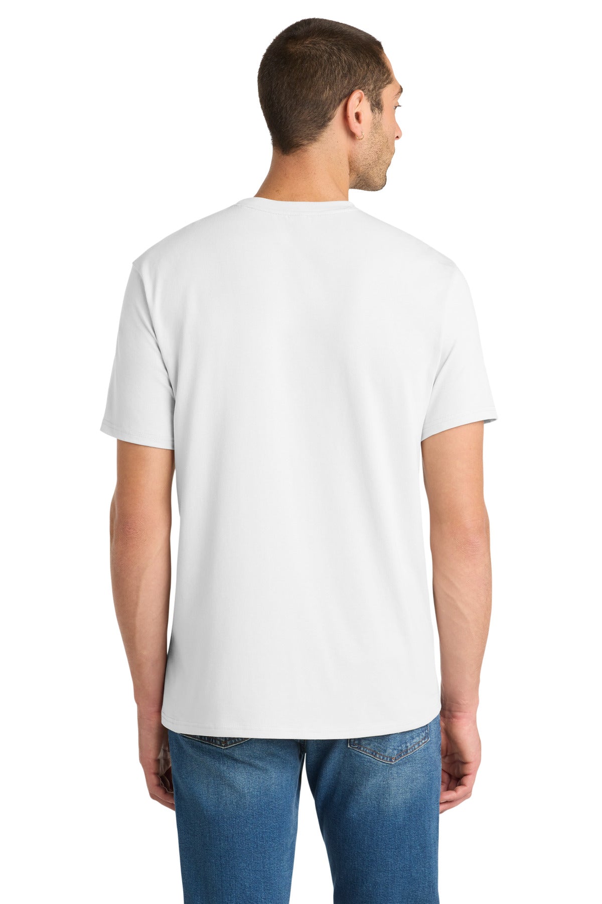 District Flex Tee DT7500 - White - back