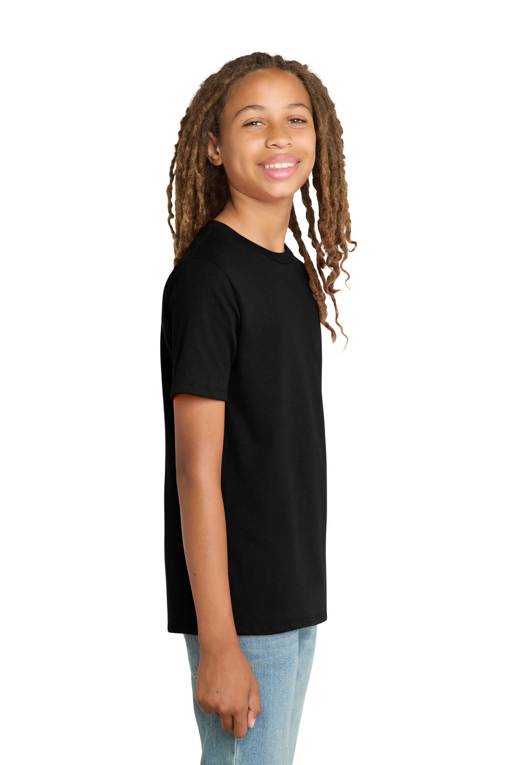 District Youth Re-Tee DT8000Y - Black - side
