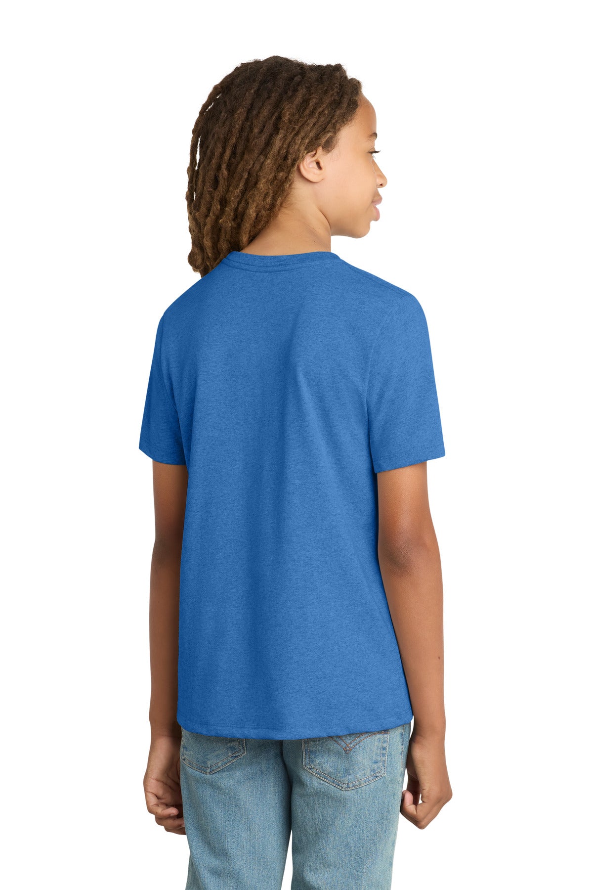 District Youth Re-Tee DT8000Y - Blue Heather - back