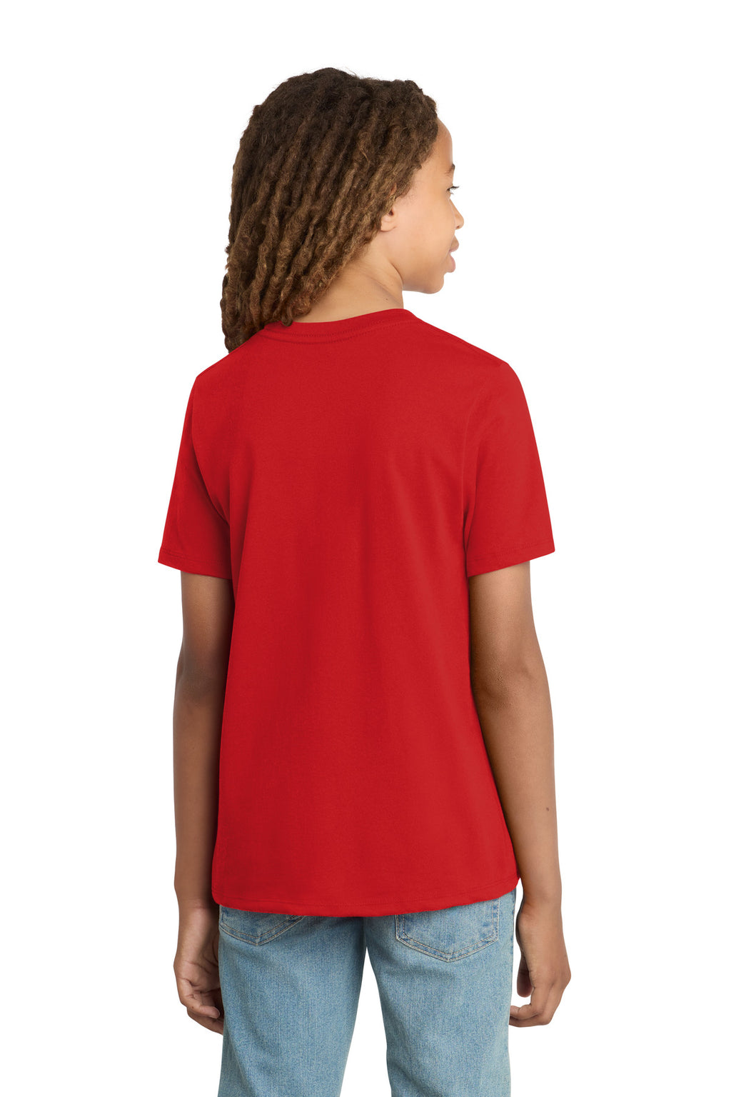 District Youth Re-Tee DT8000Y - Ruby Red - back
