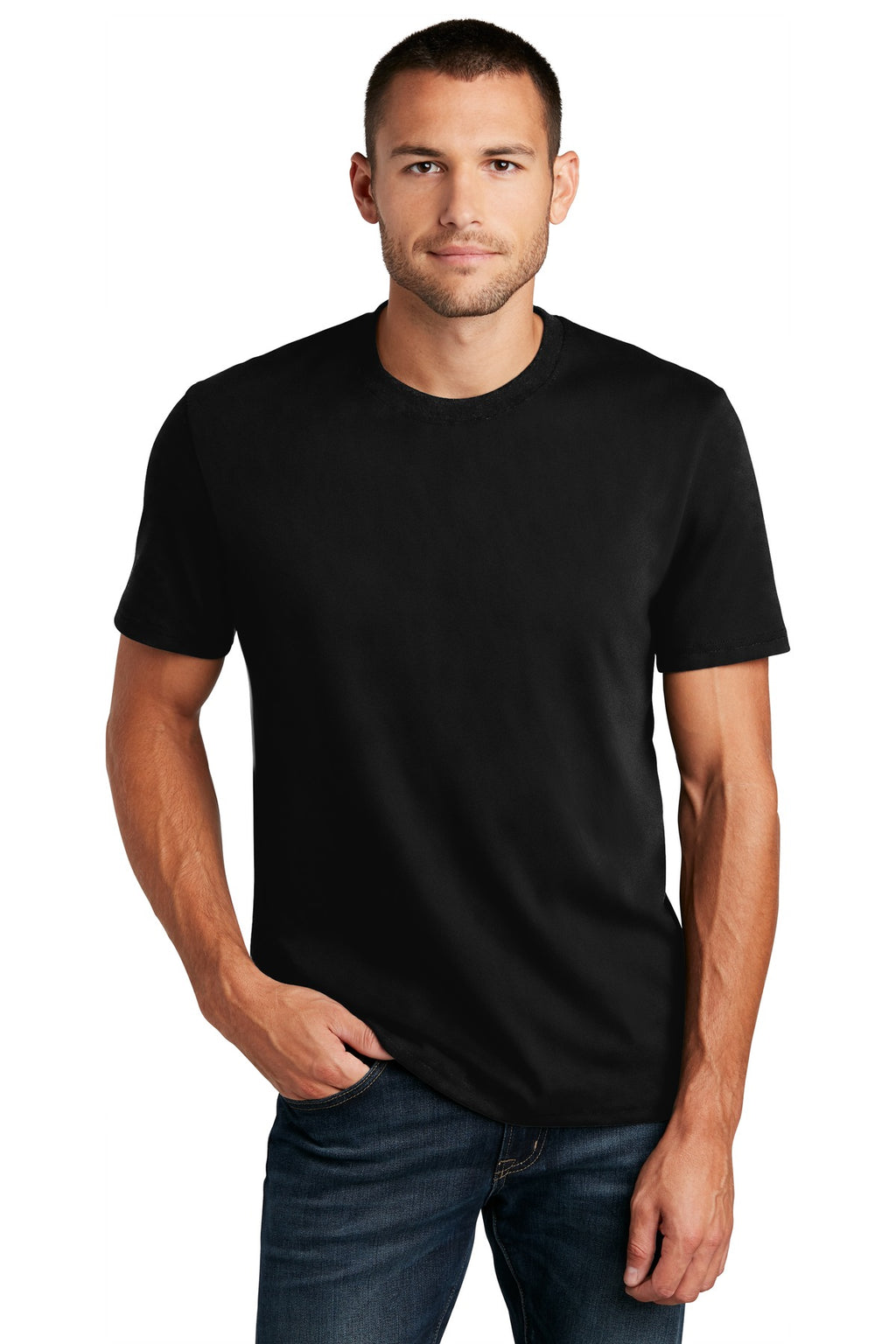 District Re-Tee DT8000 - Black - front