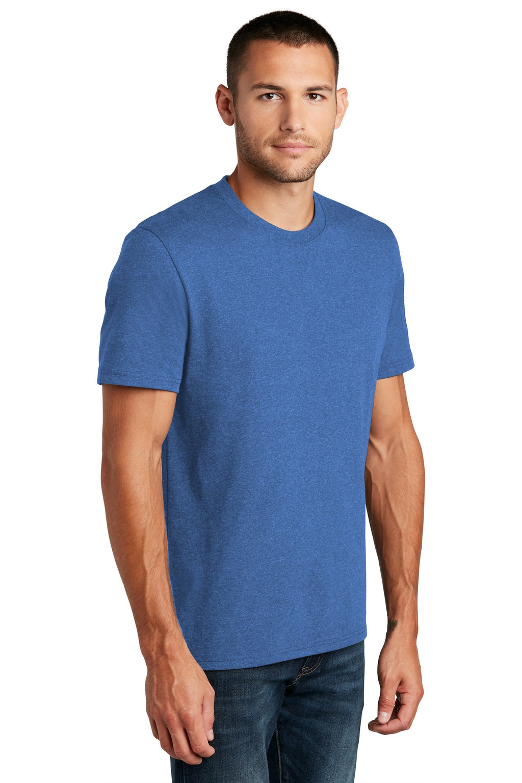 District Re-Tee DT8000 - Blue Heather - three_q