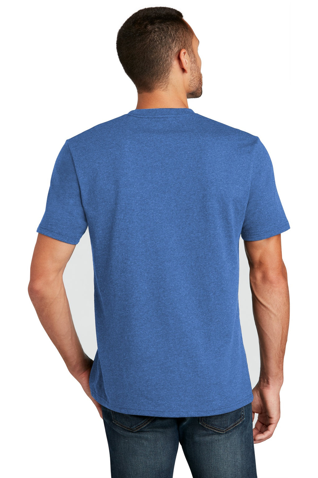 District Re-Tee DT8000 - Blue Heather - back